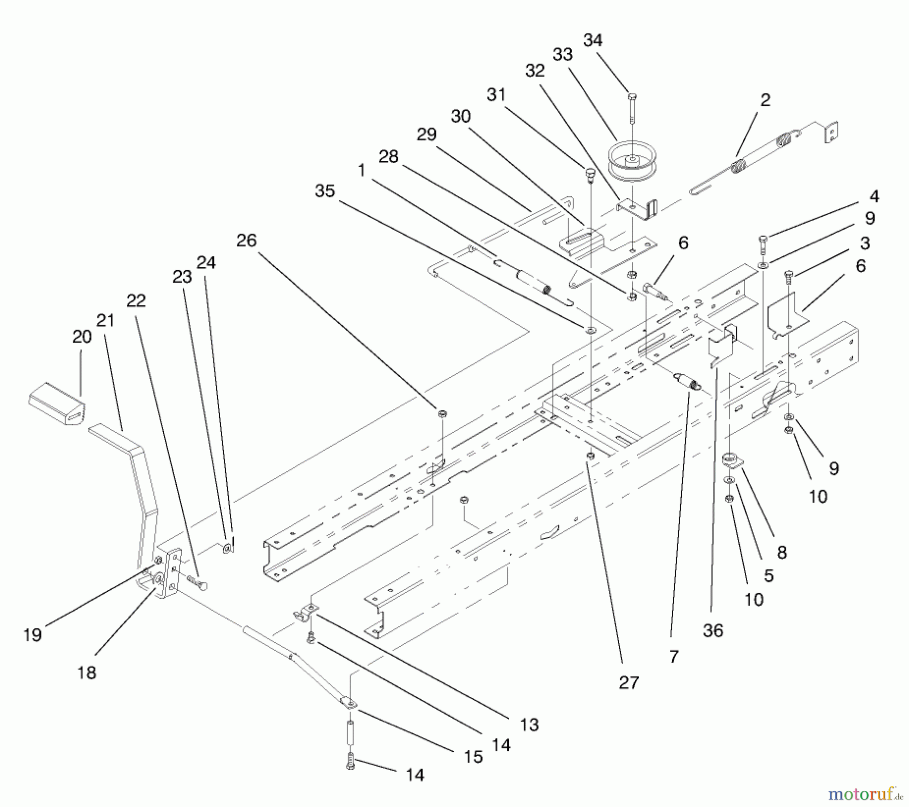  Toro Neu Mowers, Lawn & Garden Tractor Seite 1 71190 (13-38XL) - Toro 13-38XL Lawn Tractor, 1998 (8900001-8999999) CLUTCH ASSEMBLY