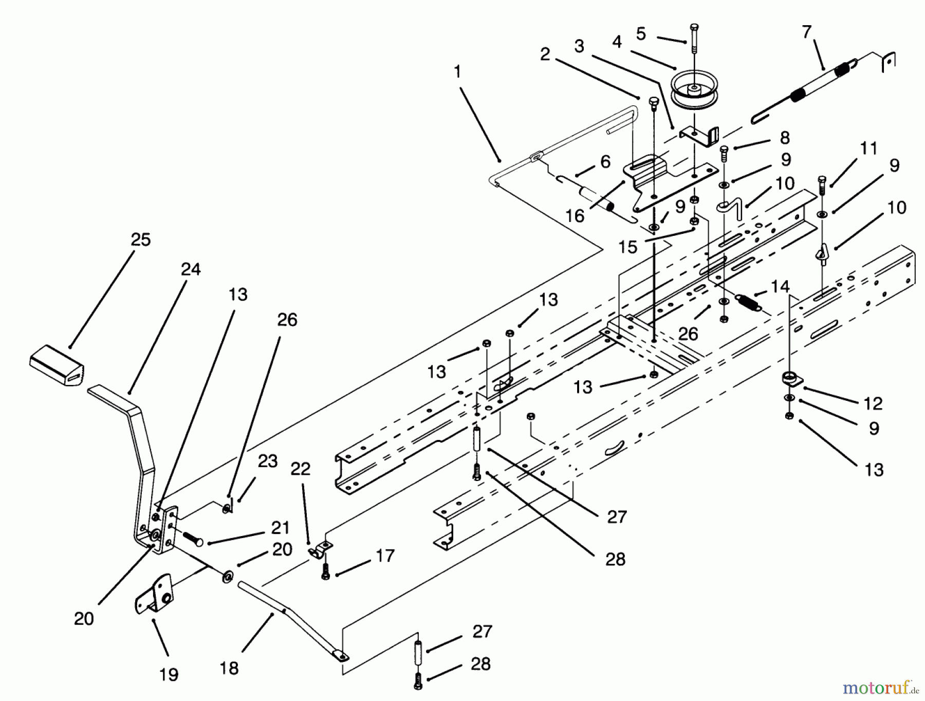  Toro Neu Mowers, Lawn & Garden Tractor Seite 1 71200 (12-32XL) - Toro 12-32XL Lawn Tractor, 1995 (5900001-5910000) CLUTCH ASSEMBLY