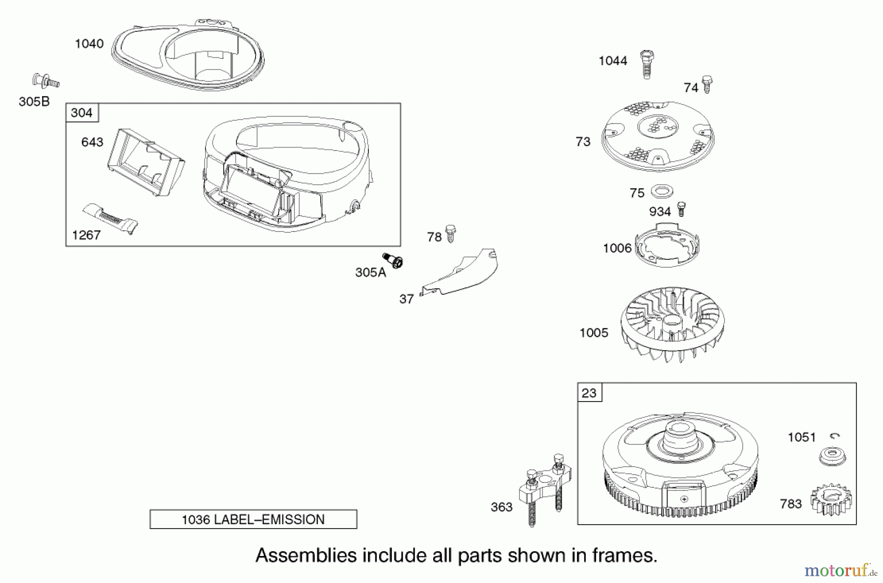  Toro Neu Mowers, Lawn & Garden Tractor Seite 1 71233 (17-44HXL) - Toro 17-44HXL Indy Special Edition Lawn Tractor, 2002 (220000001-220999999) BLOWER HOUSING ASSEMBLY BRIGGS AND STRATTON 31F777-0123-E1