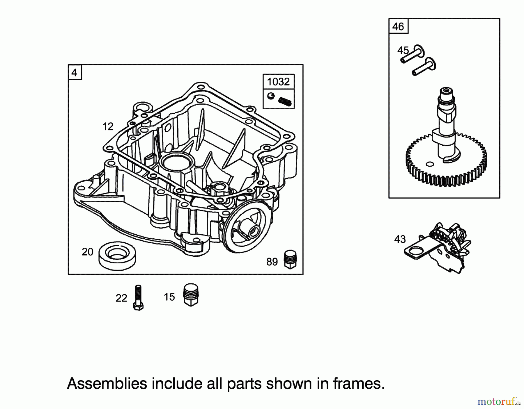  Toro Neu Mowers, Lawn & Garden Tractor Seite 1 71283 (17-44HXLE) - Toro 17-44HXLE Lawn Tractor, 2002 (220010001-220999999) CRANKCASE ASSEMBLY ENGINE BRIGGS AND STRATTON MODEL 31F777-0123-E1