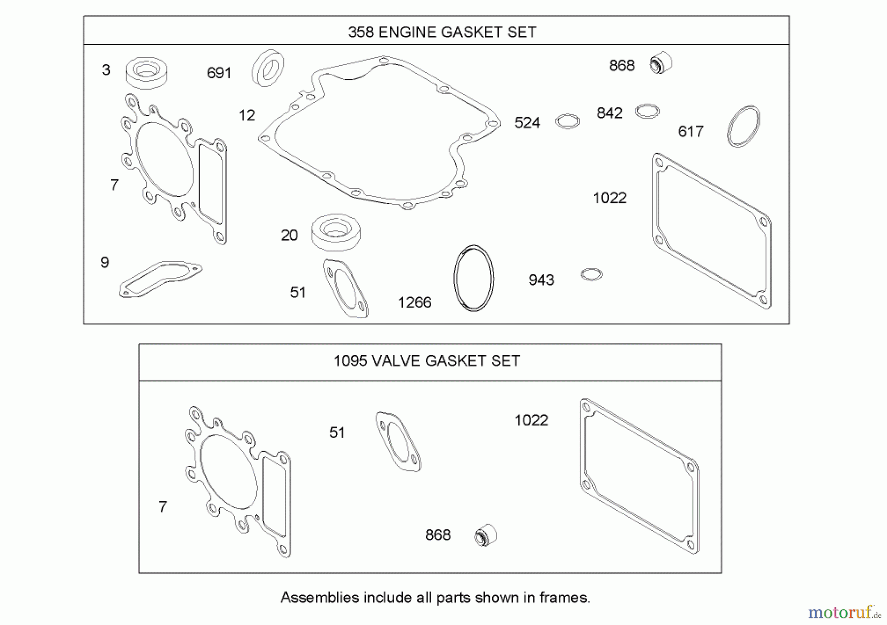  Toro Neu Mowers, Lawn & Garden Tractor Seite 1 71285 (18-44HXLE) - Toro 18-44HXLE Lawn Tractor, 2004 (240000001-240999999) GASKET ASSEMBLY BRIGGS AND STRATTON 31H777-0177-E1