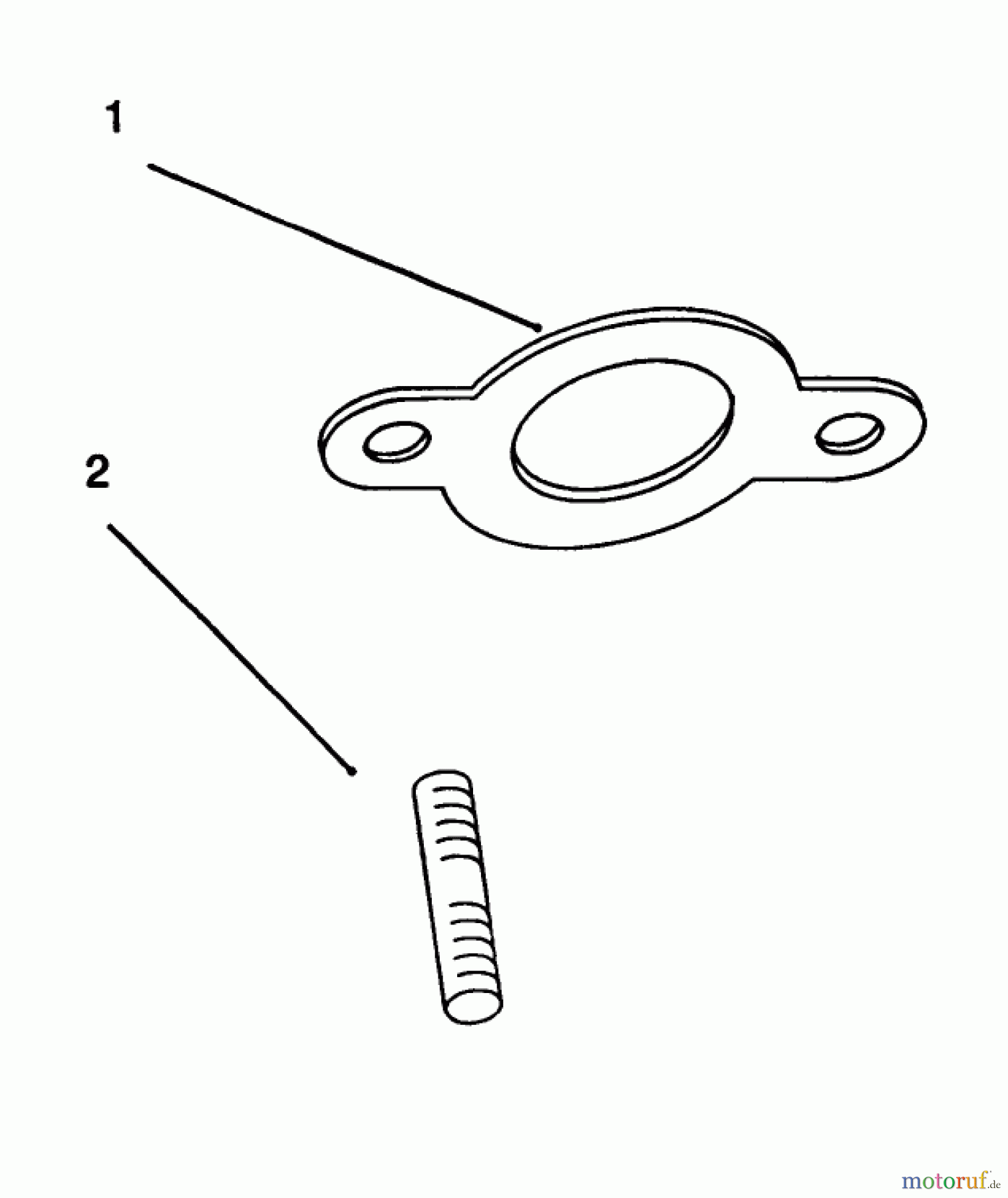  Toro Neu Mowers, Lawn & Garden Tractor Seite 1 72043 (264-H) - Toro 264-H Yard Tractor, 1994 (4900001-4999999) EXHAUST #2