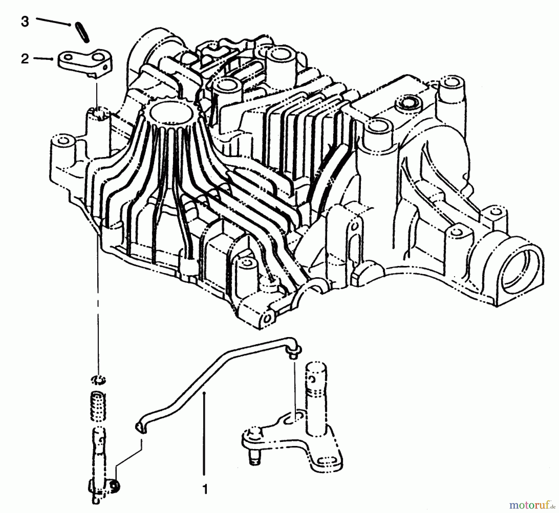  Toro Neu Mowers, Lawn & Garden Tractor Seite 1 72043 (264-H) - Toro 264-H Yard Tractor, 1995 (5901476-5999999) BYPASS RETURN