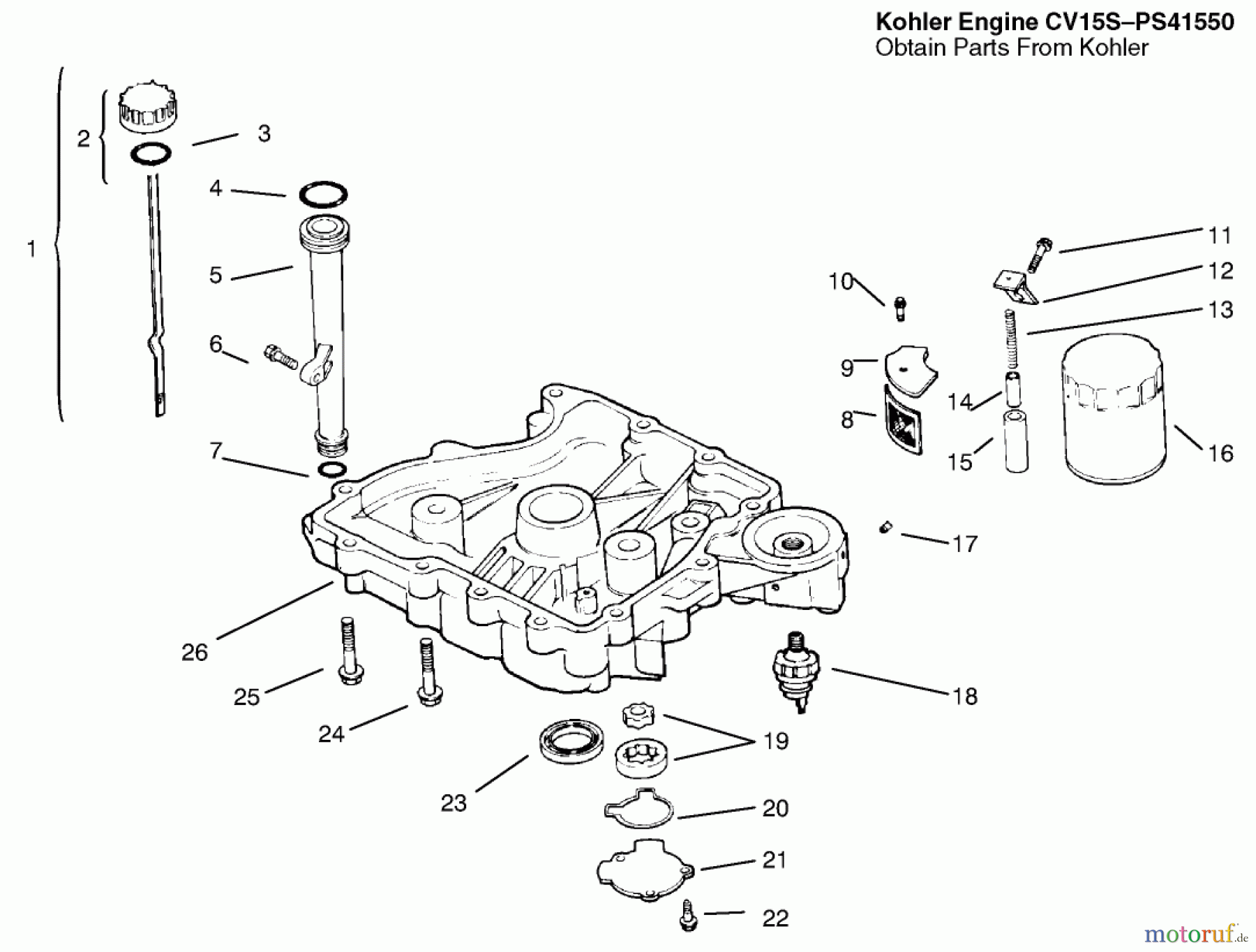 Toro Neu Mowers, Lawn & Garden Tractor Seite 1 72047 (265-6) - Toro 265-6 Lawn and Garden Tractor, 1999 (9900001-9999999) OIL PAN/LUBRICATION
