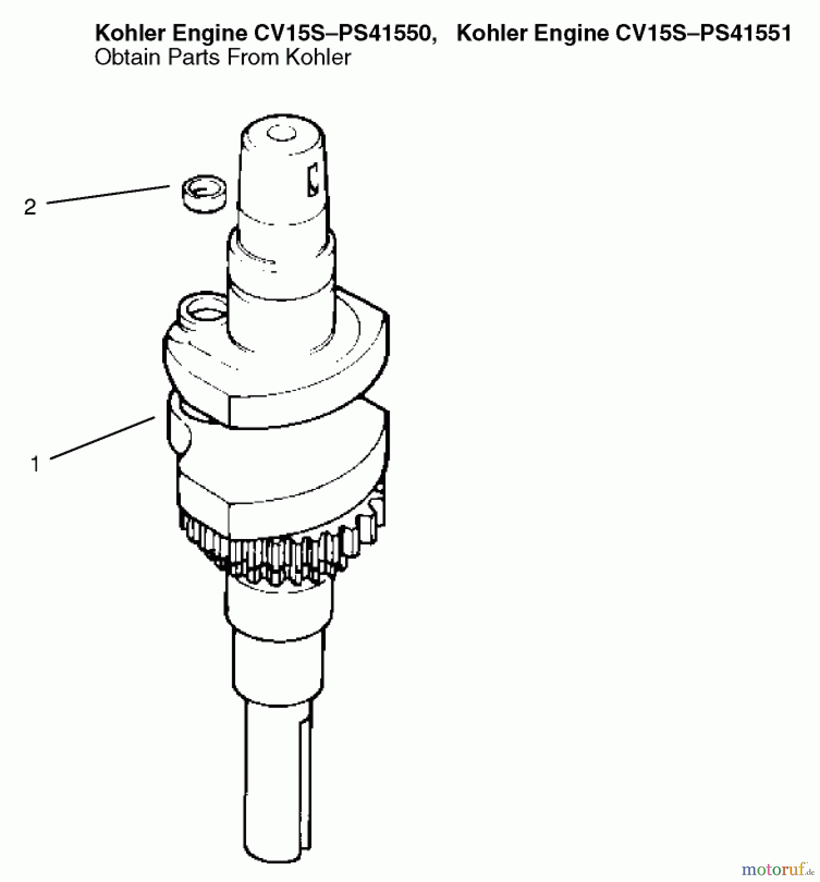  Toro Neu Mowers, Lawn & Garden Tractor Seite 1 72070 (265-H) - Toro 265-H Lawn and Garden Tractor, 1999 (9900001-9999999) CRANKSHAFT