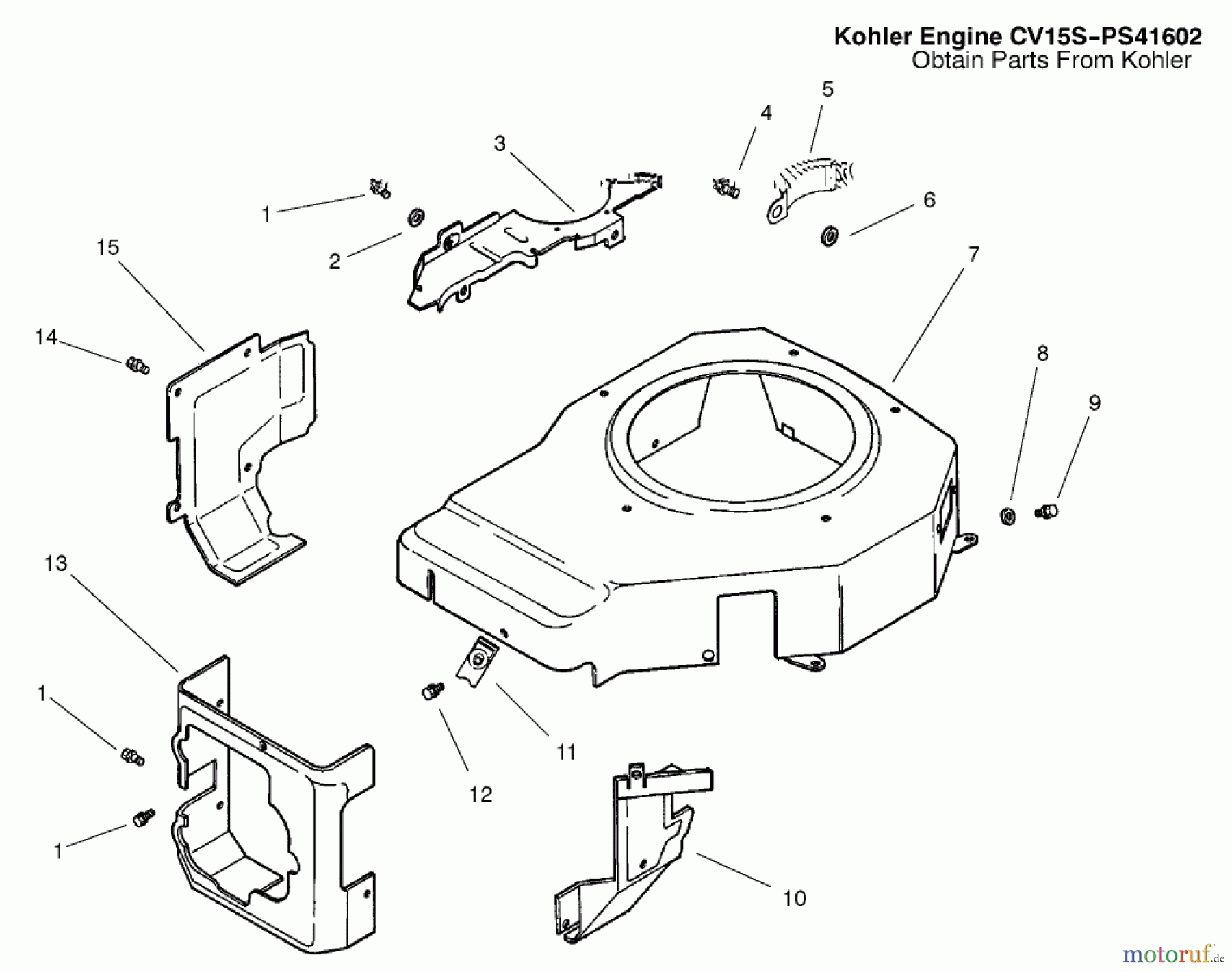  Toro Neu Mowers, Lawn & Garden Tractor Seite 1 72051 (265-H) - Toro 265-H Lawn and Garden Tractor, 2001 (210000001-210999999) BLOWER HOUSING & BAFFLES ASSEMBLY