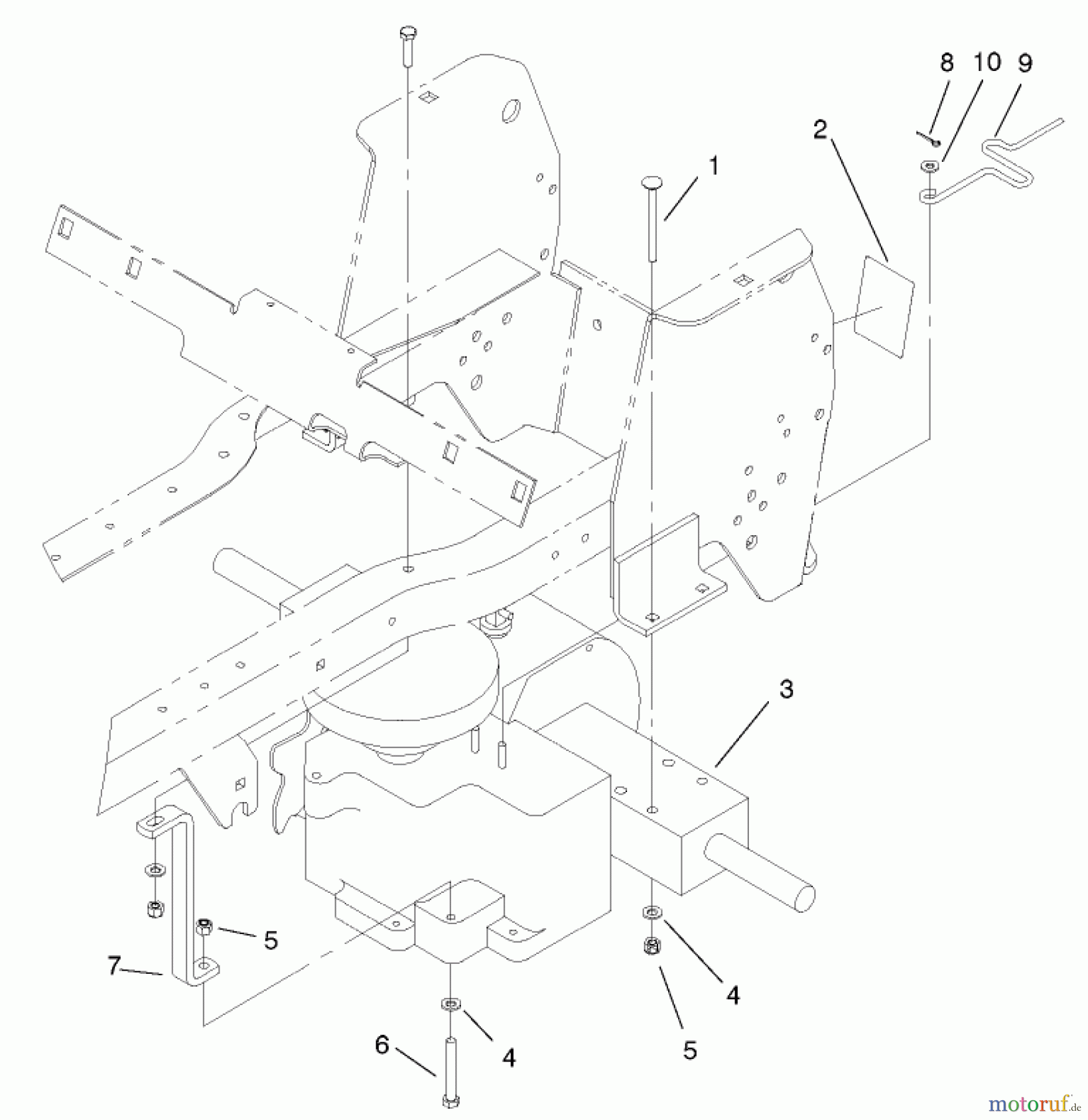  Toro Neu Mowers, Lawn & Garden Tractor Seite 1 72051 (265-H) - Toro 265-H Lawn and Garden Tractor, 2002 (220000001-220999999) HYDROSTATIC TRANSMISSION ASSEMBLY