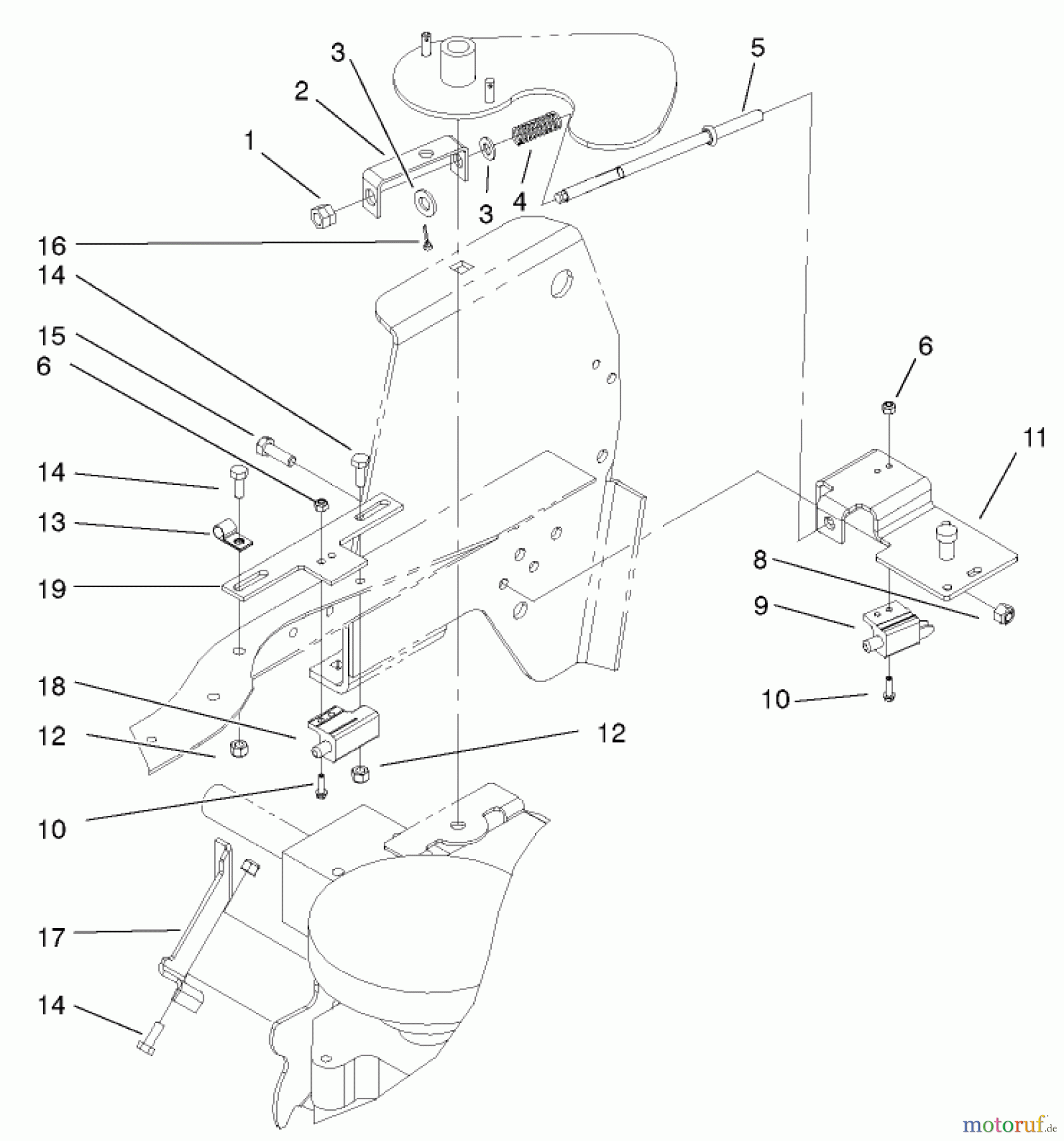  Toro Neu Mowers, Lawn & Garden Tractor Seite 1 72051 (265-H) - Toro 265-H Lawn and Garden Tractor, 2001 (210000001-210999999) NO MOW IN REVERSE (NMIR) ASSEMBLY