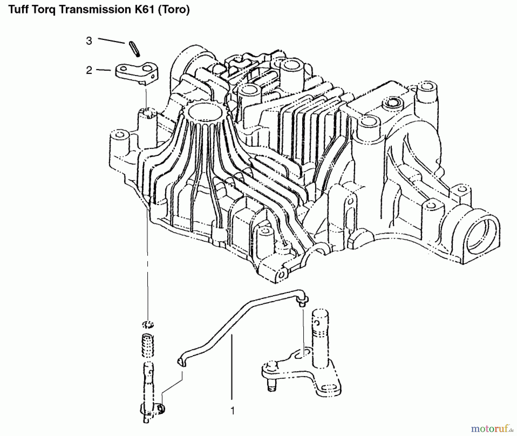  Toro Neu Mowers, Lawn & Garden Tractor Seite 1 72110 (270-H) - Toro 270-H Lawn and Garden Tractor, 1996 (6900001-6999999) BYPASS RETURN