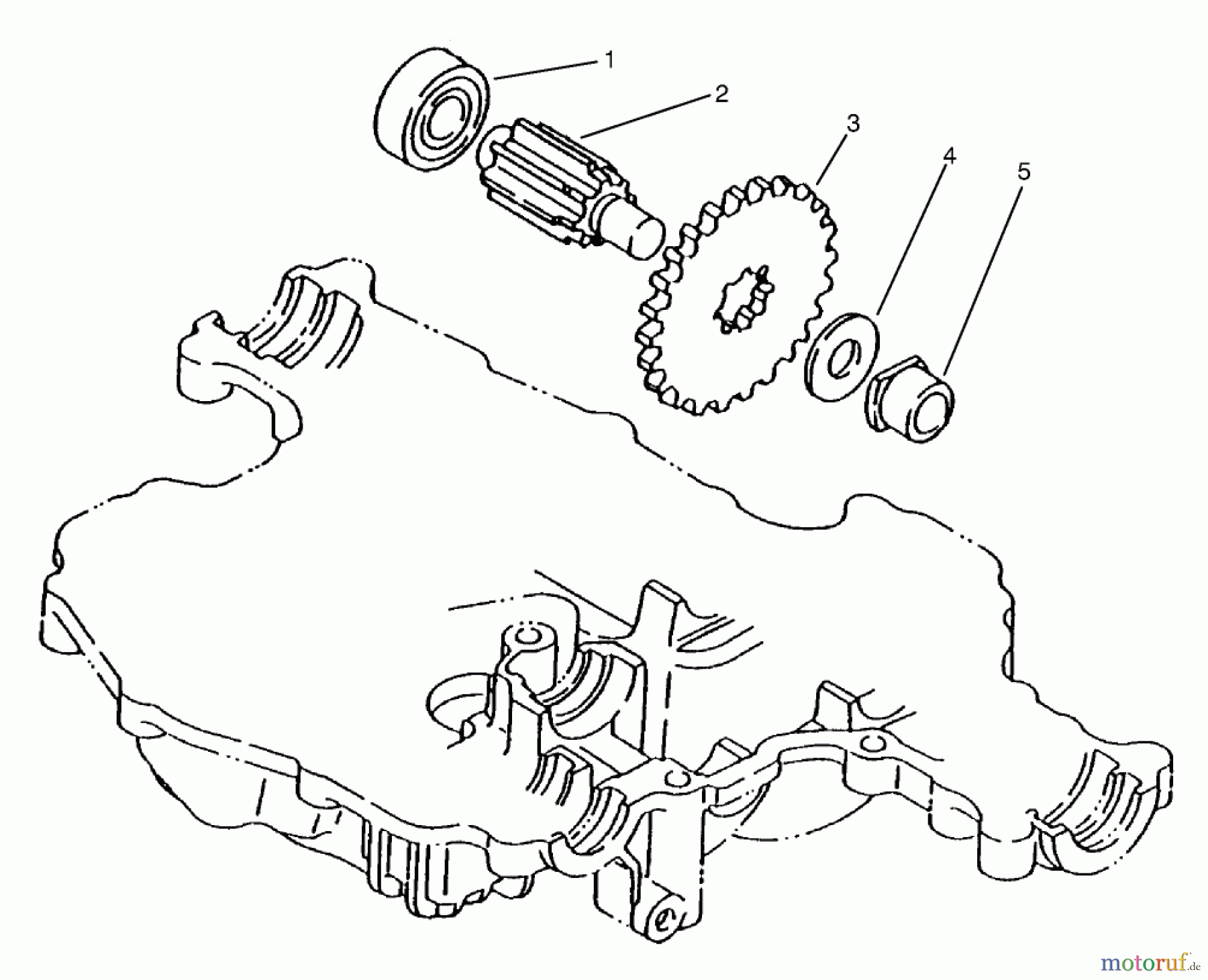  Toro Neu Mowers, Lawn & Garden Tractor Seite 1 72110 (270-H) - Toro 270-H Lawn and Garden Tractor, 1998 (8900600-8999999) FINAL PINION