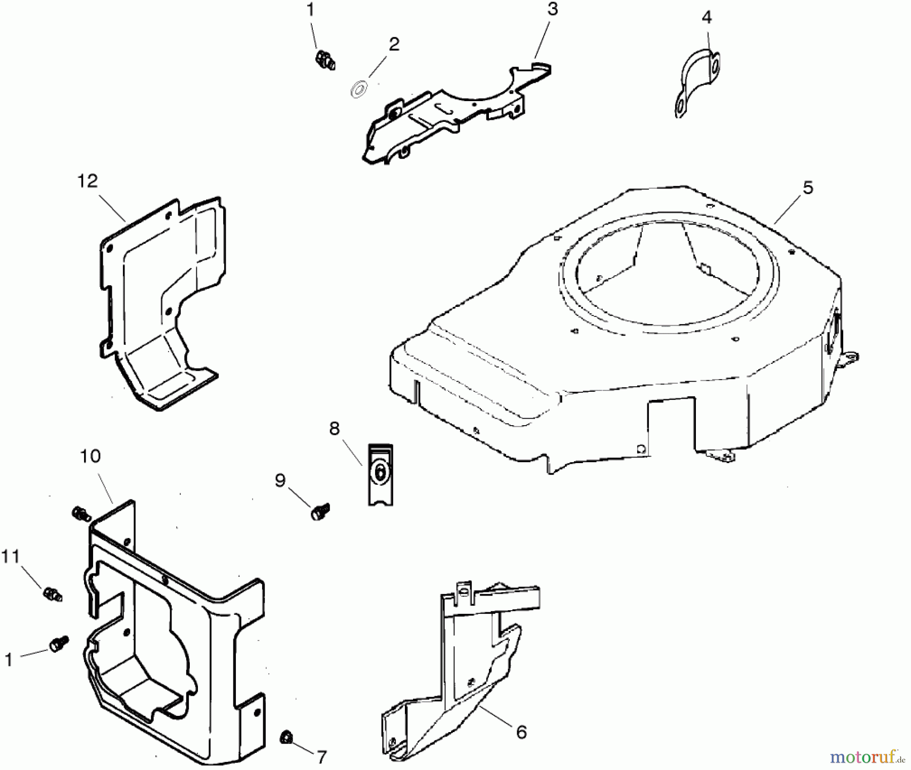  Toro Neu Mowers, Lawn & Garden Tractor Seite 1 72200 (416XT) - Toro 416XT Garden Tractor, 2004 (240000001-240999999) BLOWER HOUSING ASSEMBLY KOHLER CV460S-26518