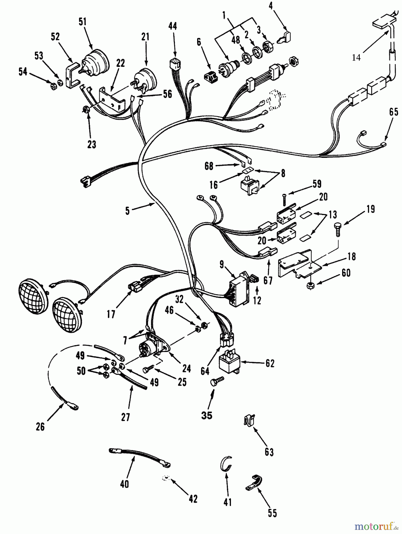  Toro Neu Mowers, Lawn & Garden Tractor Seite 1 73400 (314-8) - Toro 314-8 Garden Tractor, 1995 (5900001-5999999) ELECTRICAL SYSTEM #1