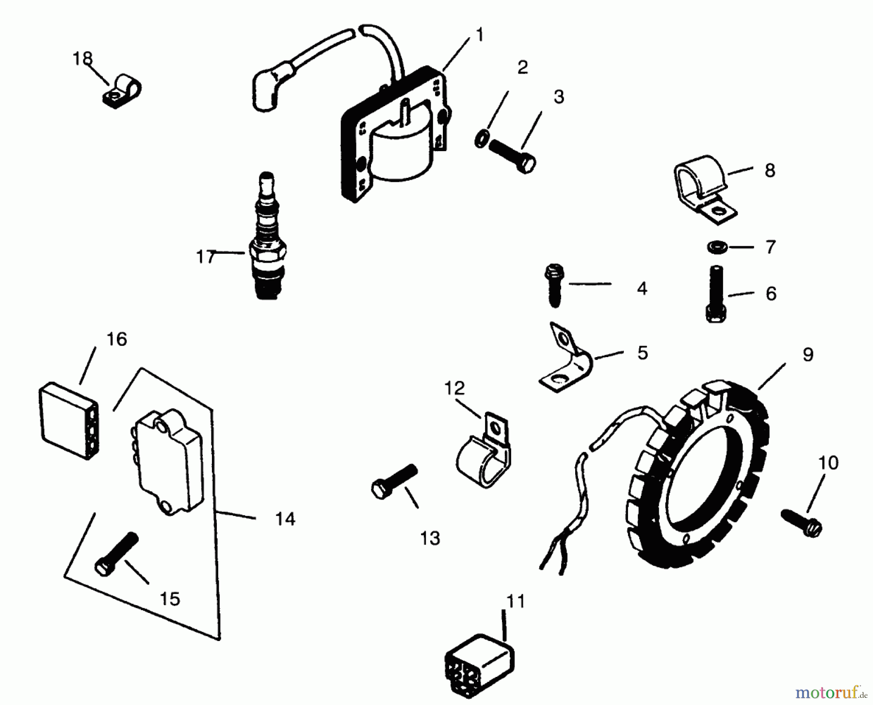  Toro Neu Mowers, Lawn & Garden Tractor Seite 1 73400 (314-8) - Toro 314-8 Garden Tractor, 1995 (5900001-5999999) IGNITION SYSTEM