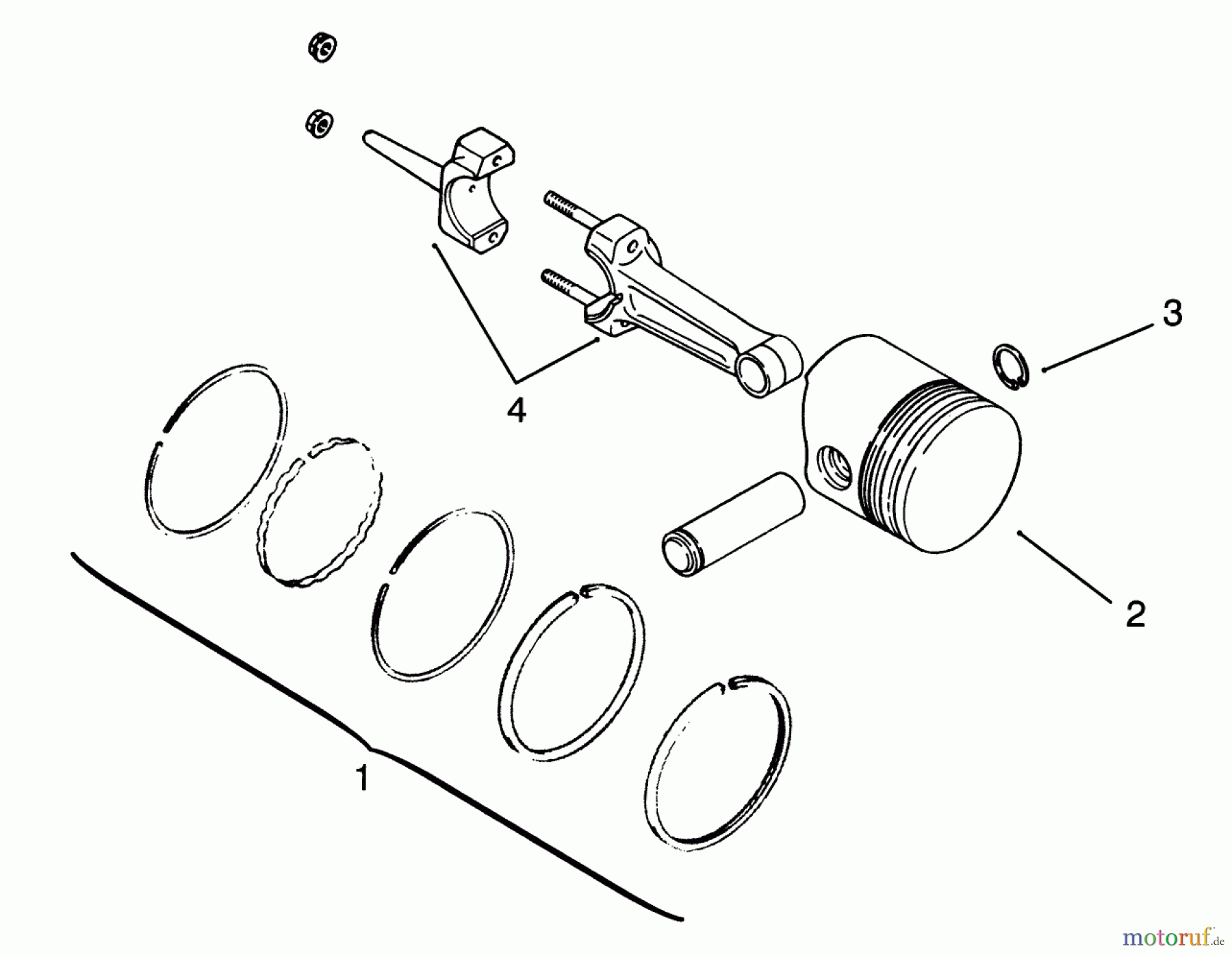  Toro Neu Mowers, Lawn & Garden Tractor Seite 1 73401 (314-H) - Toro 314-H Garden Tractor, 1993 (3900001-3999999) PISTON AND RINGS