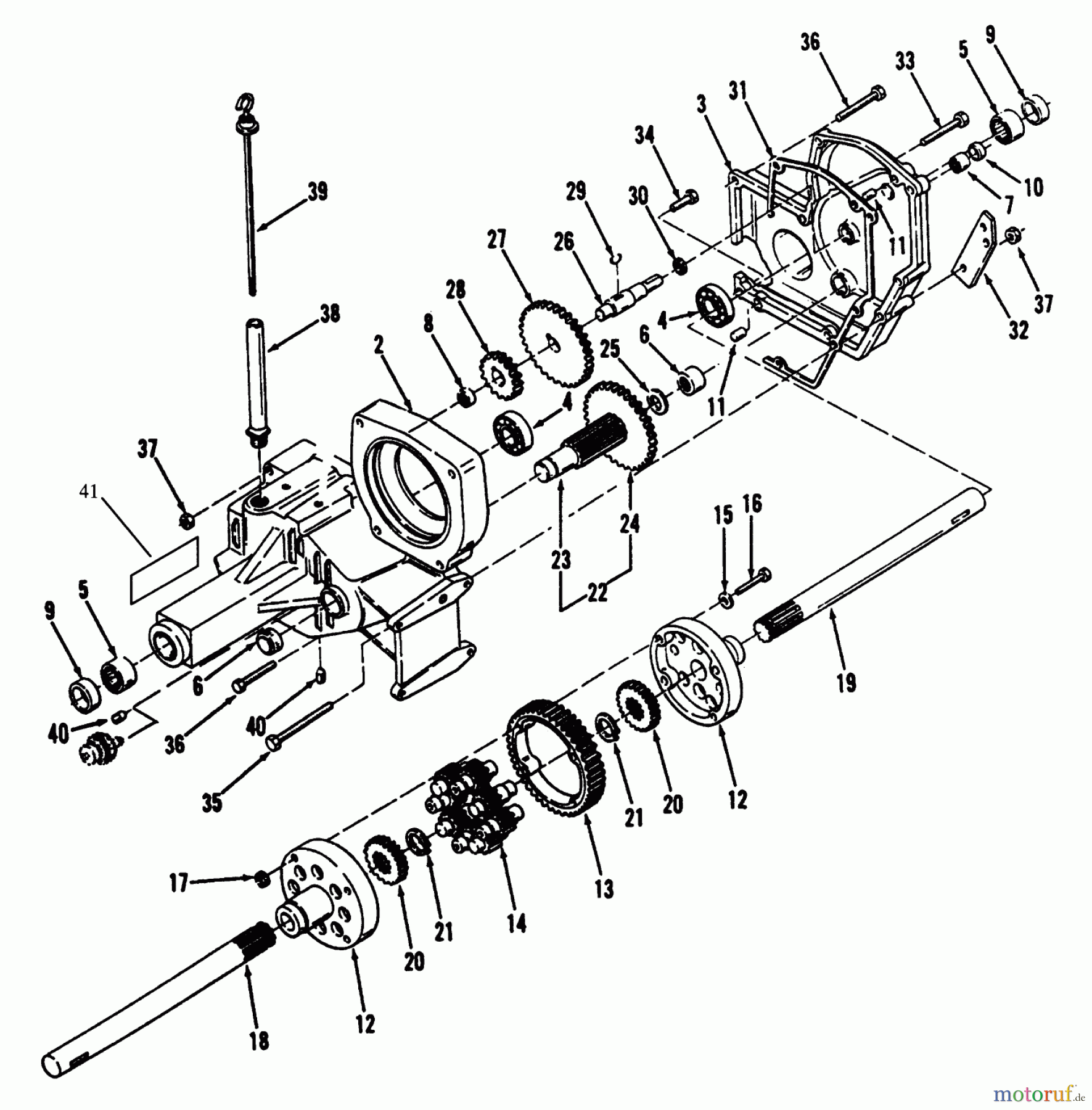  Toro Neu Mowers, Lawn & Garden Tractor Seite 1 73401 (314-H) - Toro 314-H Garden Tractor, 1993 (3900001-3999999) TRANSAXLE