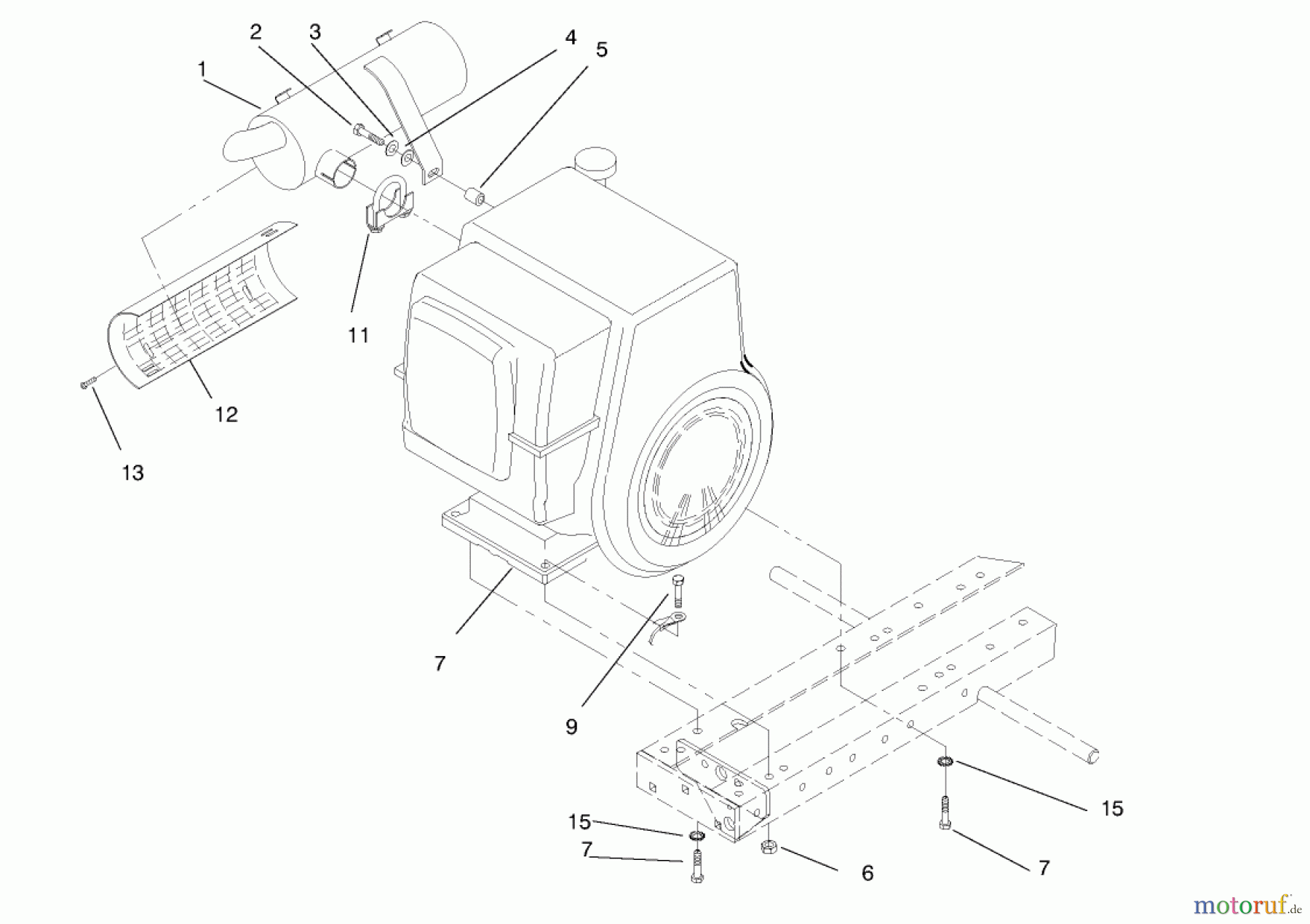  Toro Neu Mowers, Lawn & Garden Tractor Seite 1 73402 (314-8) - Toro 314-8 Garden Tractor, 1997 (7900001-7999999) ENGINE ASSEMBLY