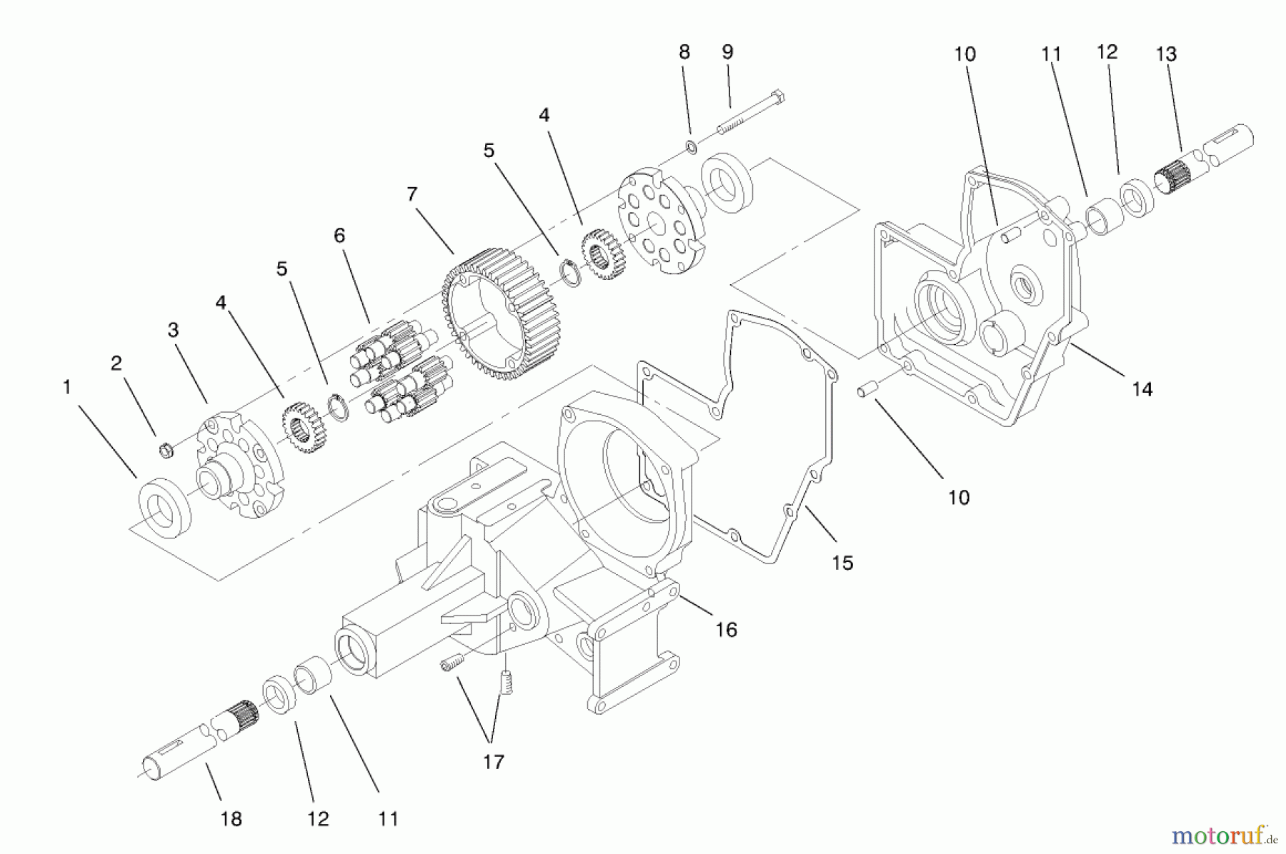  Toro Neu Mowers, Lawn & Garden Tractor Seite 1 73403 (314-H) - Toro 314-H Garden Tractor, 1997 (7900001-7999999) HYDROSTATIC TRANSMISSION #1