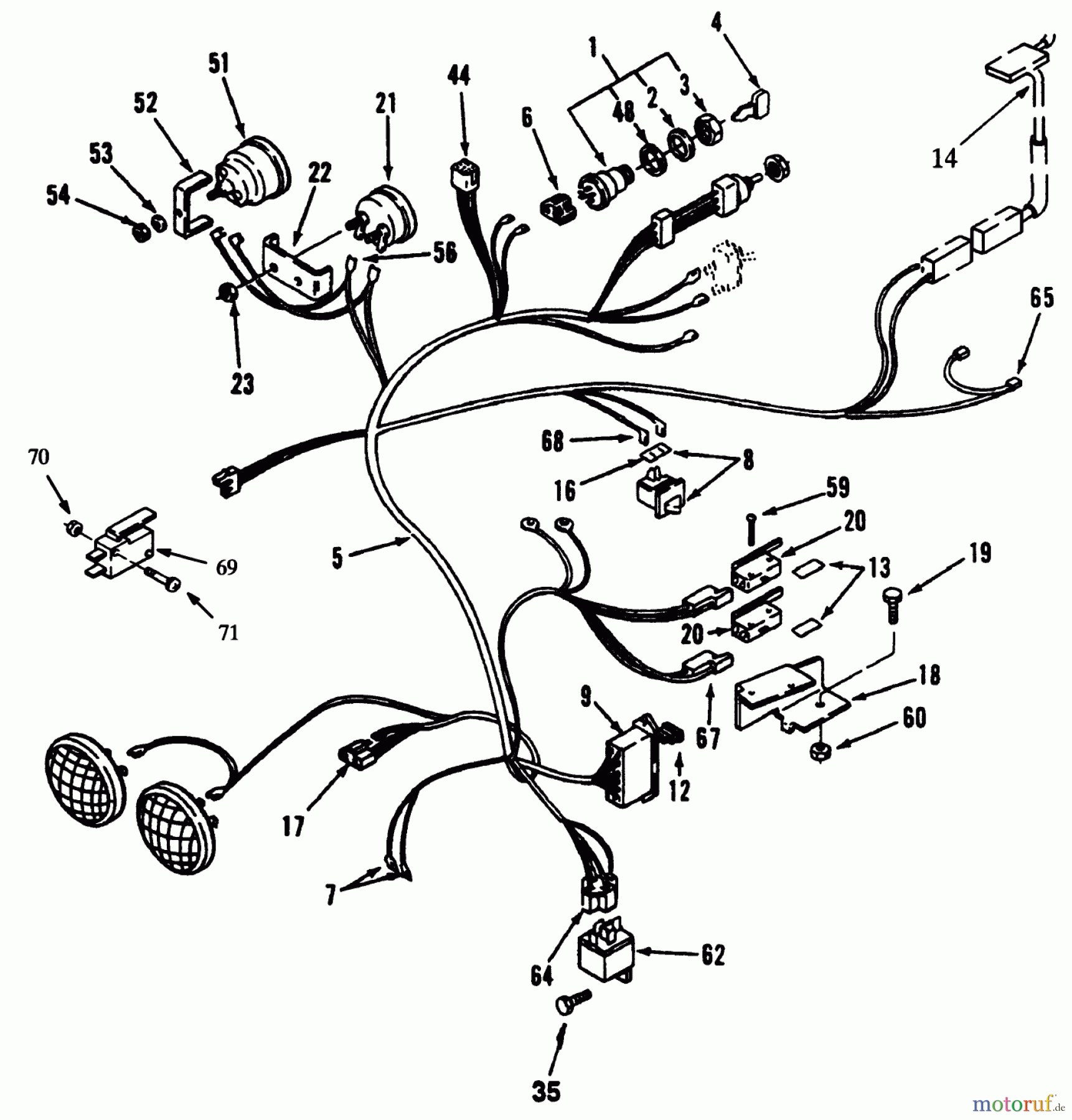  Toro Neu Mowers, Lawn & Garden Tractor Seite 1 73420 (416-8) - Toro 416-8 Garden Tractor, 1995 (5900615-5900714) ELECTRICAL SYSTEM #2