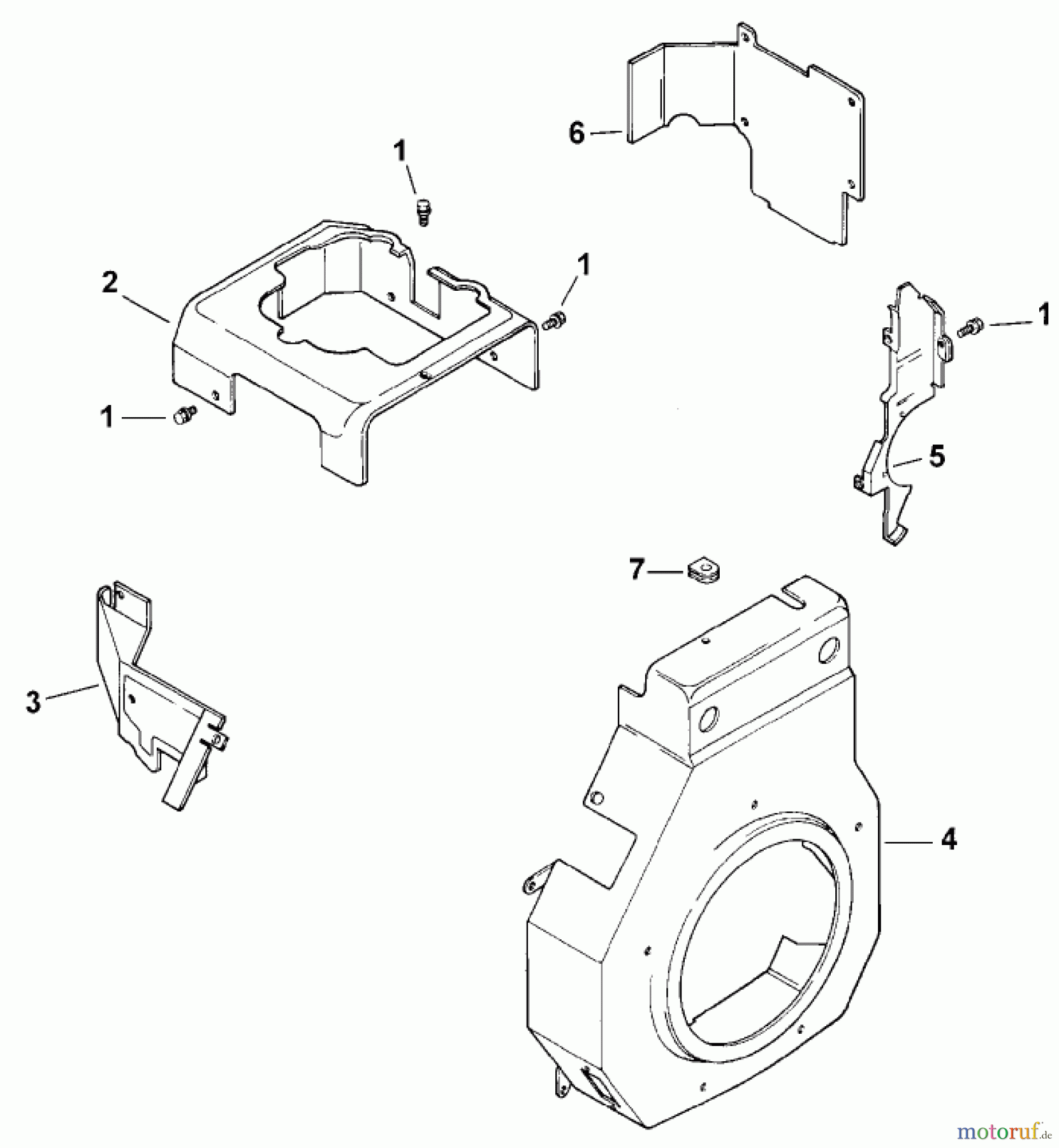  Toro Neu Mowers, Lawn & Garden Tractor Seite 1 73428 (312-8) - Toro 312-8 Garden Tractor, 1998 (8900500-8999999) BLOWER HOUSING & BAFFLES