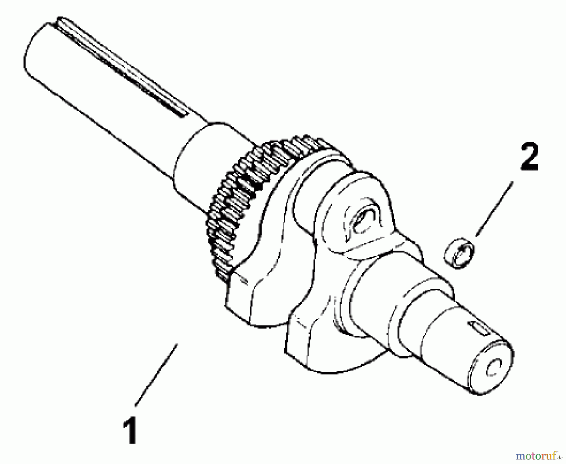  Toro Neu Mowers, Lawn & Garden Tractor Seite 1 73429 (312-8) - Toro 312-8 Garden Tractor, 1999 (9900001-9999999) CRANKSHAFT (MODEL 73429 ONLY)