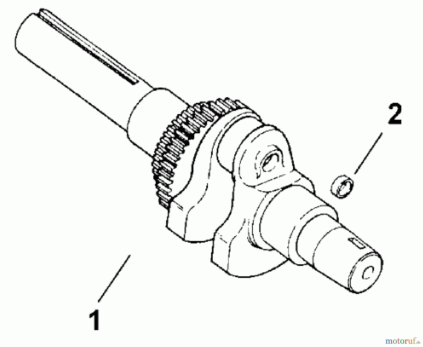  Toro Neu Mowers, Lawn & Garden Tractor Seite 1 73449 (314-8) - Toro 314-8 Garden Tractor, 1999 (9900001-9999999) CRANKSHAFT (MODEL 73449 ONLY)