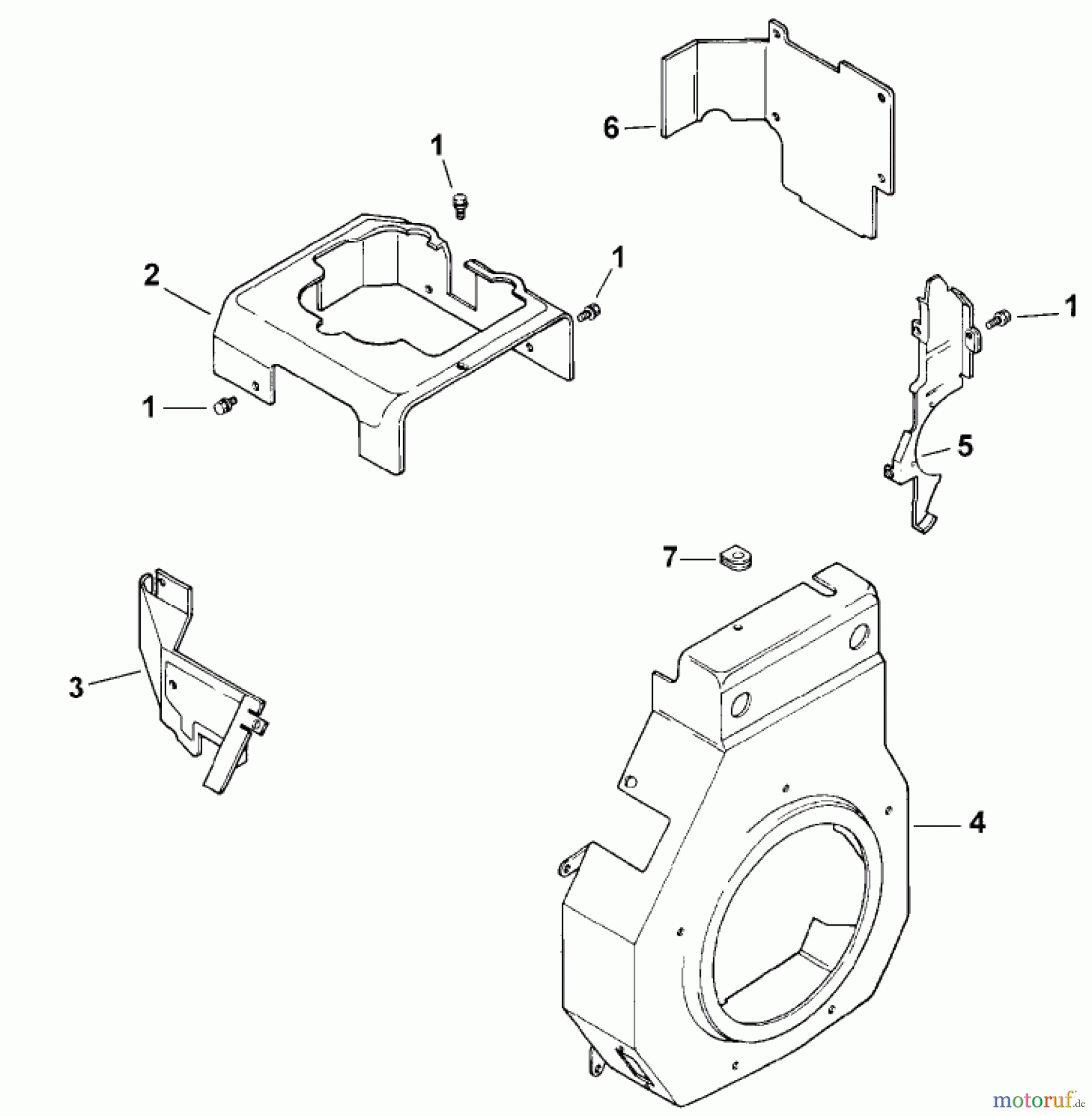  Toro Neu Mowers, Lawn & Garden Tractor Seite 1 73429 (312-8) - Toro 312-8 Garden Tractor, 2000 (200000001-200999999) BLOWER HOUSING & BAFFLES (MODEL 73429 ONLY)