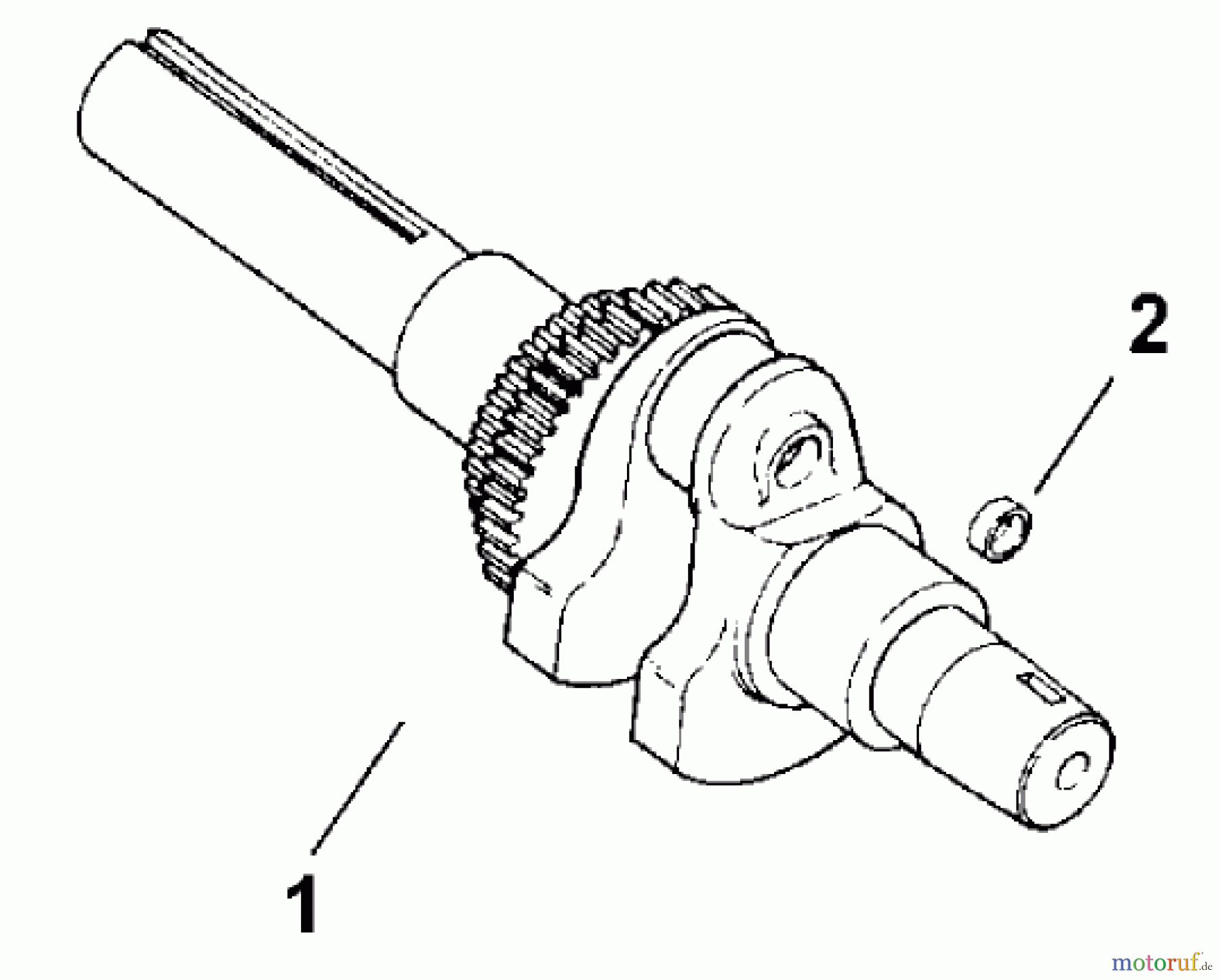  Toro Neu Mowers, Lawn & Garden Tractor Seite 1 73449 (314-8) - Toro 314-8 Garden Tractor, 2000 (200000001-200999999) CRANKSHAFT (MODEL 73449 ONLY)