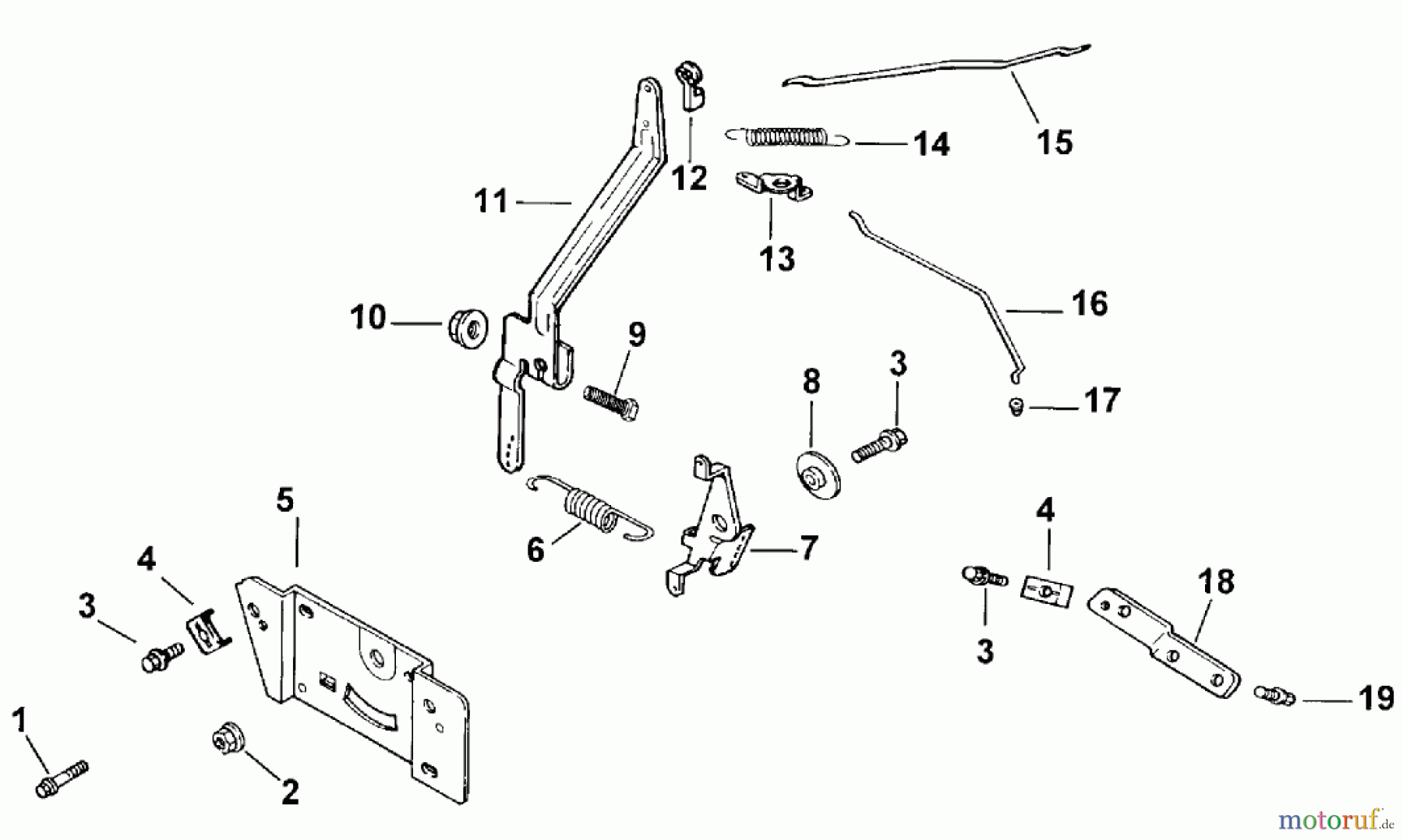  Toro Neu Mowers, Lawn & Garden Tractor Seite 1 73449 (314-8) - Toro 314-8 Garden Tractor, 2000 (200000001-200999999) ENGINE CONTROLS (MODEL 73449 ONLY)