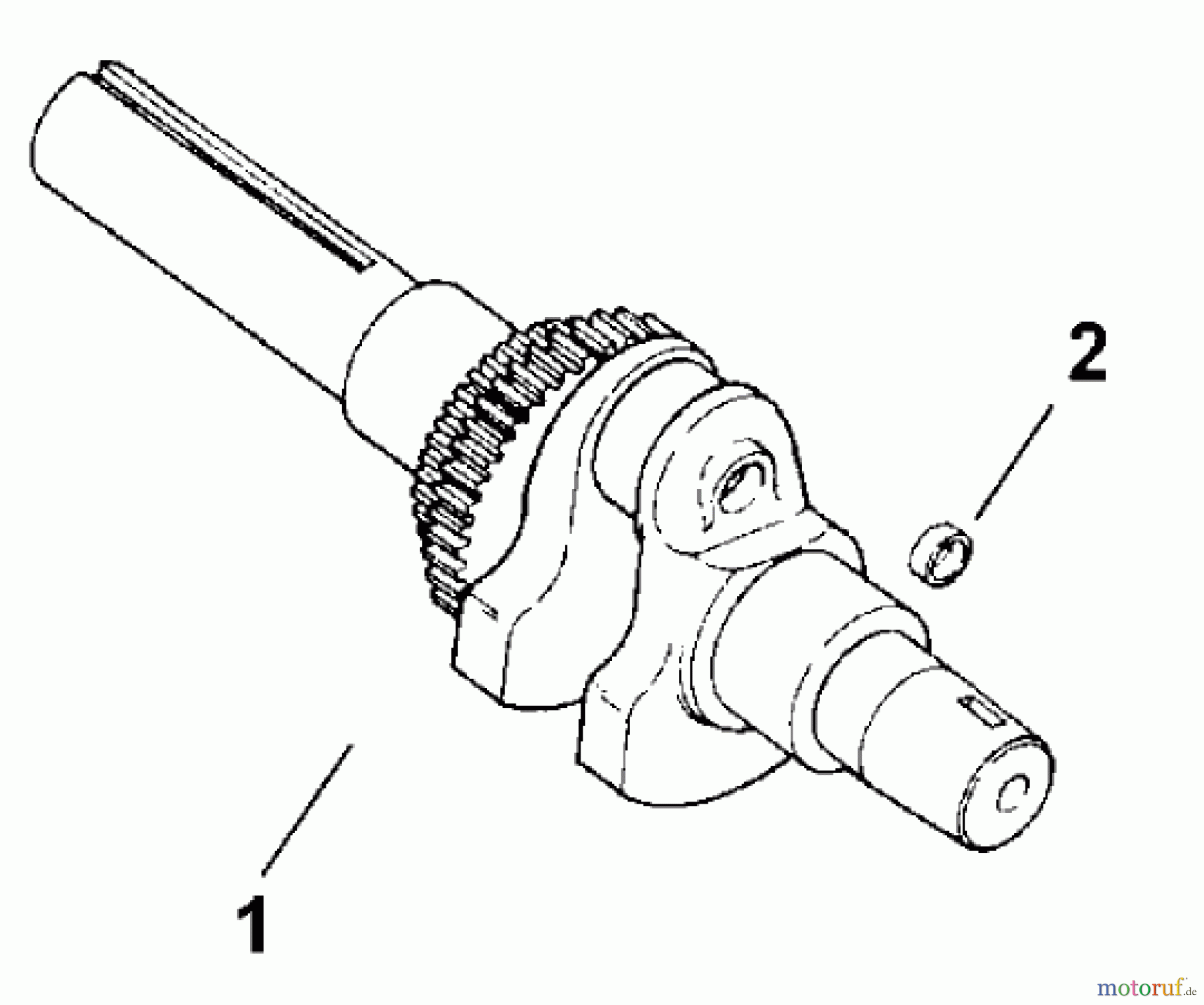  Toro Neu Mowers, Lawn & Garden Tractor Seite 1 73429 (312-8) - Toro 312-8 Garden Tractor, 2001 (210000001-210999999) CRANKSHAFT (MODEL 73429 ONLY)