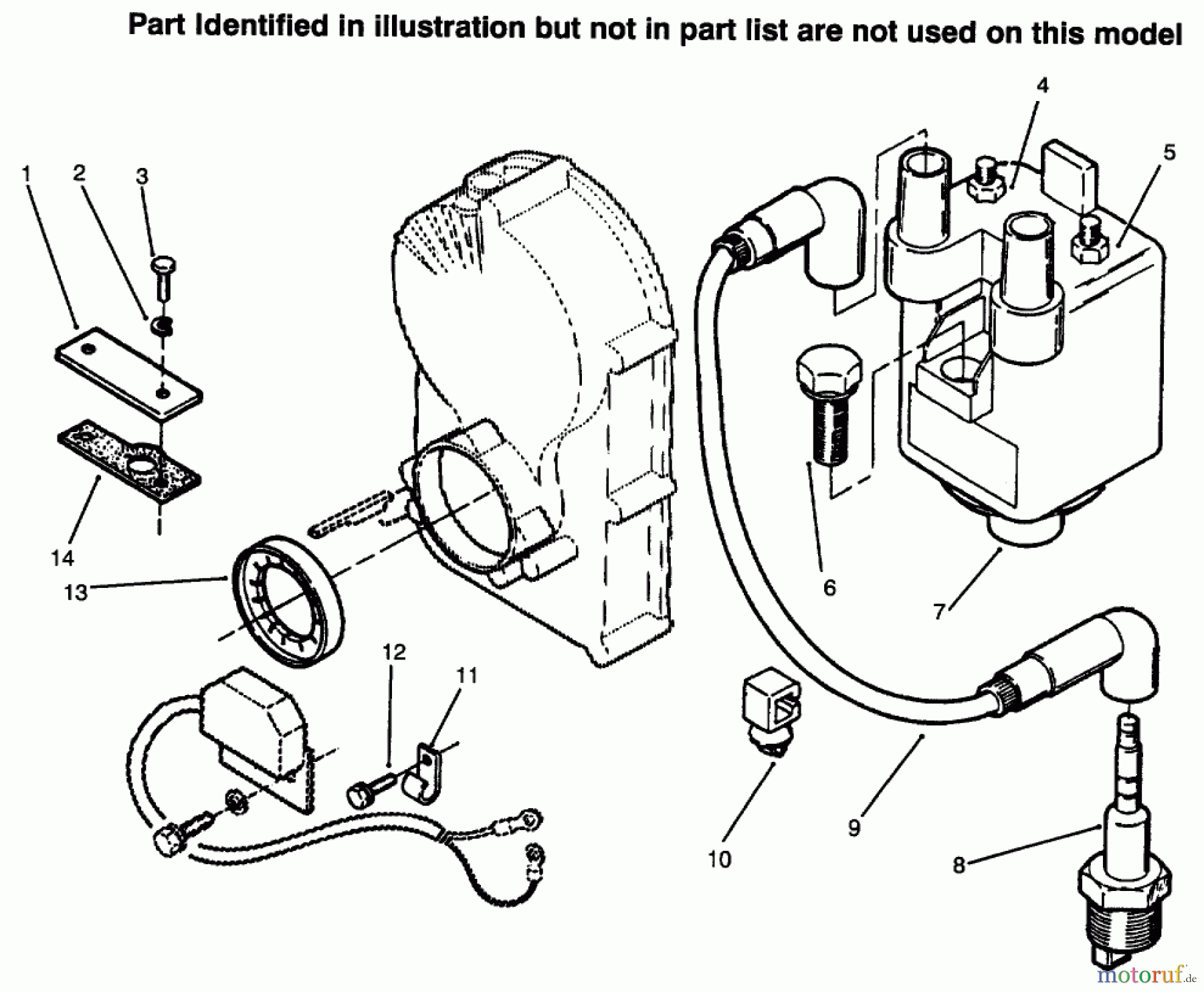  Toro Neu Mowers, Lawn & Garden Tractor Seite 1 73441 (416-8) - Toro 416-8 Garden Tractor, 1996 (69000001-69999999) IGNITION ELECTRONICS