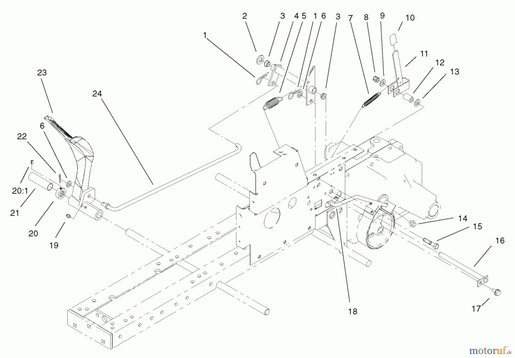  Toro Neu Mowers, Lawn & Garden Tractor Seite 1 73450 (315-8) - Toro 315-8 Garden Tractor, 2003 (230000001-230999999) BRAKE ASSEMBLY