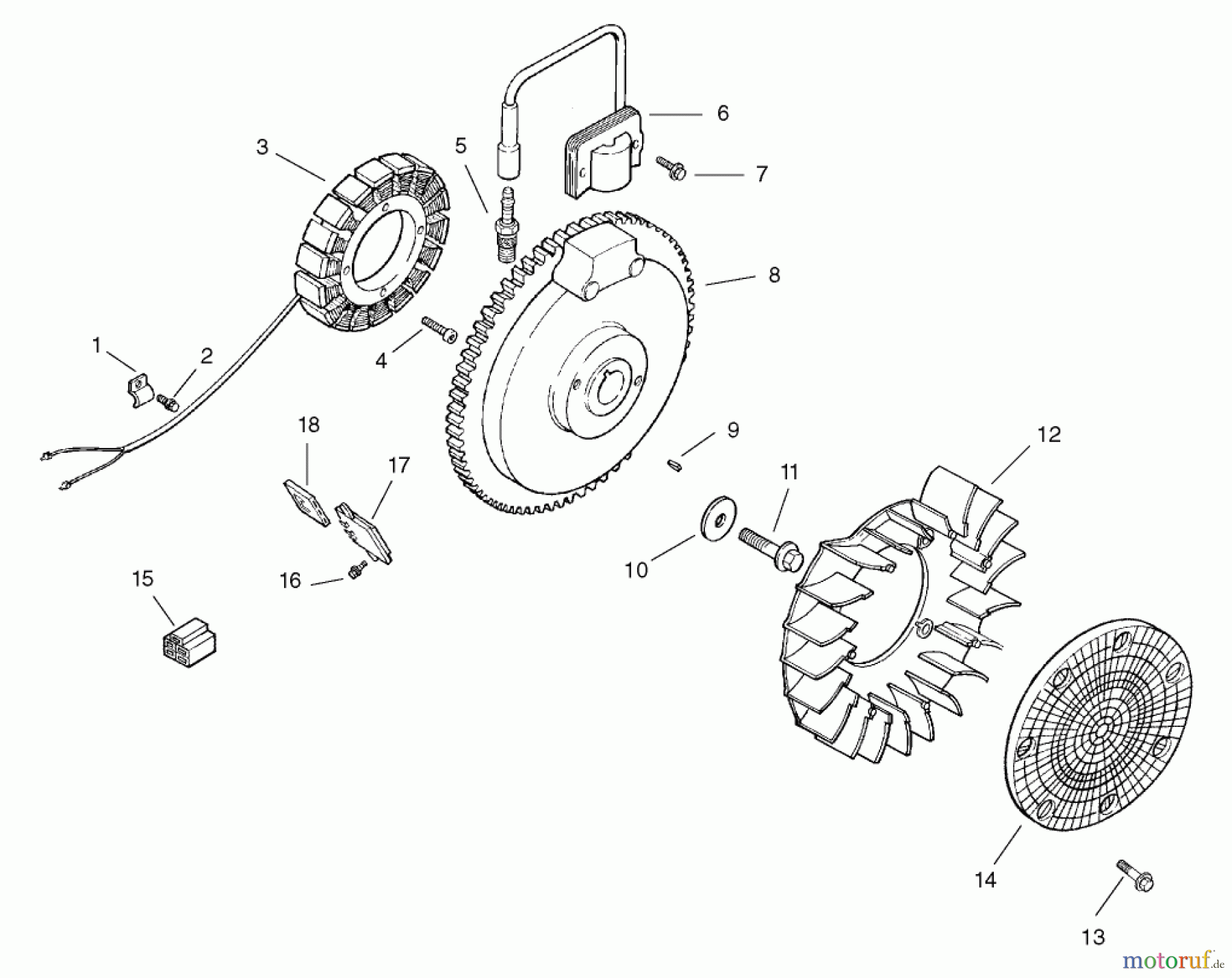  Toro Neu Mowers, Lawn & Garden Tractor Seite 1 73450 - Toro GT Classic Garden Tractor, 2005 (250000001-250999999) IGNITION / ELECTRICAL ASSEMBLY KOHLER CH15S-44533