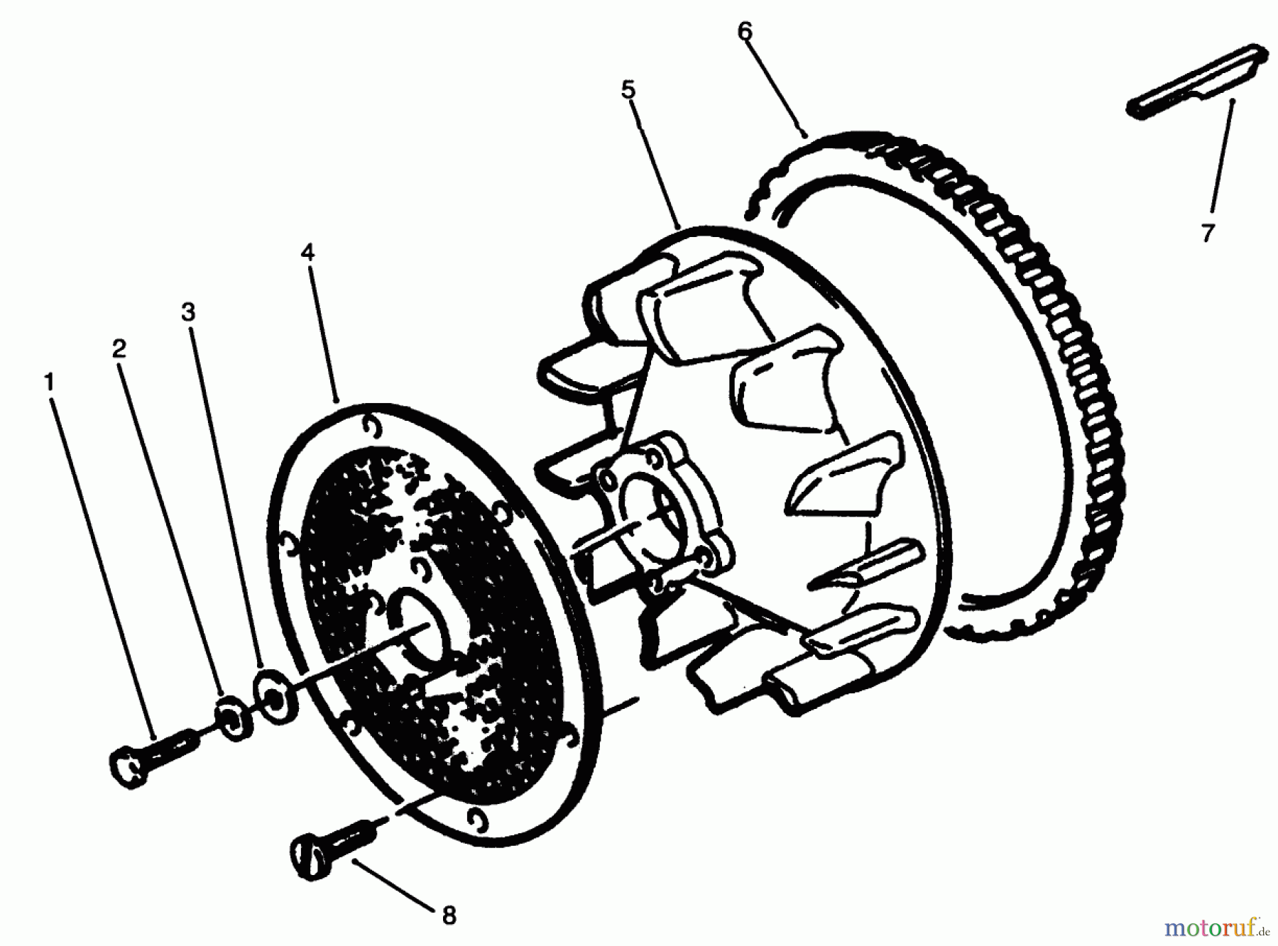  Toro Neu Mowers, Lawn & Garden Tractor Seite 1 73501 (520-H) - Toro 520-H Garden Tractor, 1996 (69000001-69999999) BLOWER SCREEN & RING