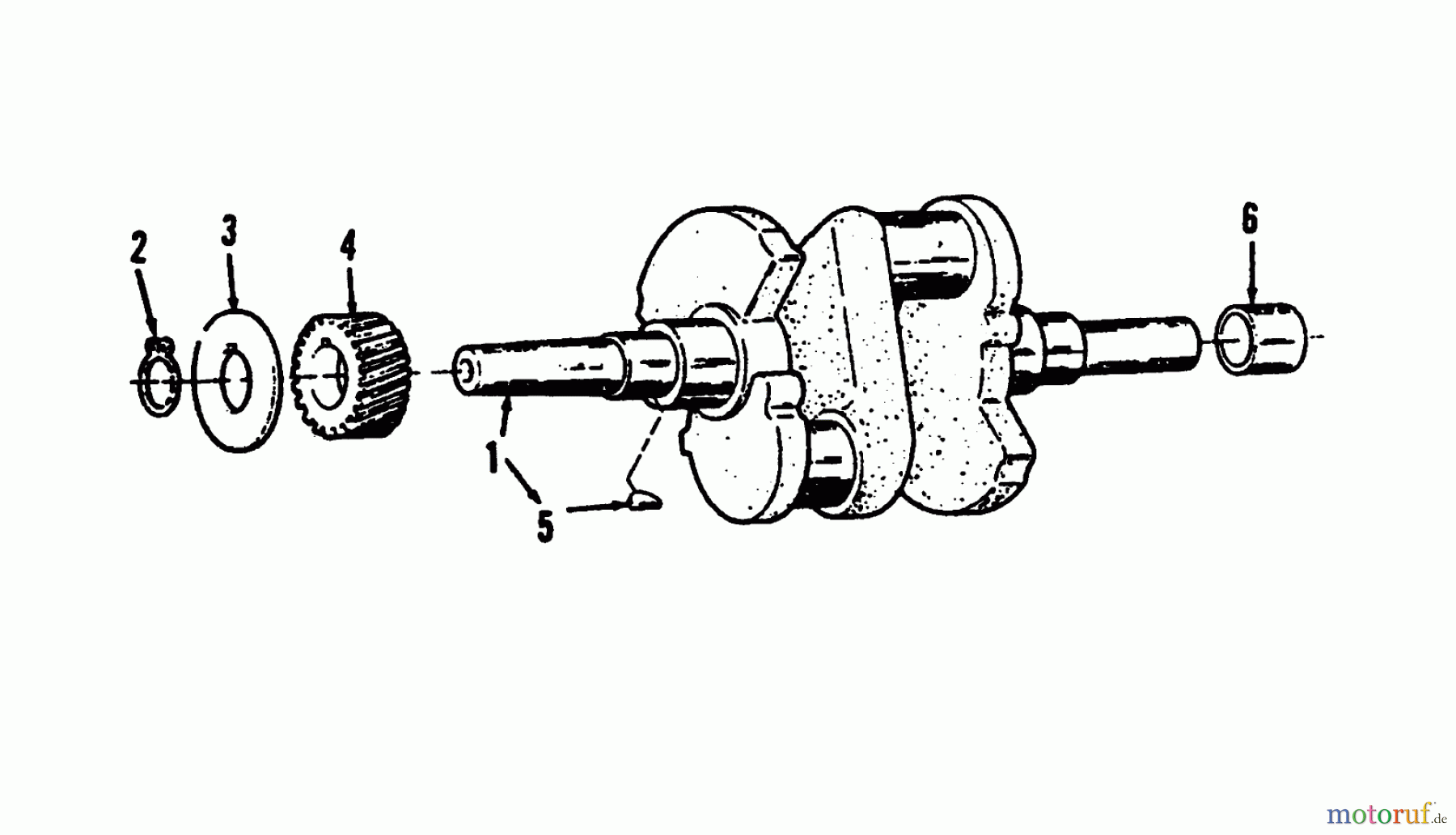  Toro Neu Mowers, Lawn & Garden Tractor Seite 1 73520 (520-H) - Toro 520-H Garden Tractor, 1993 (39000001-39999999) CRANKSHAFT