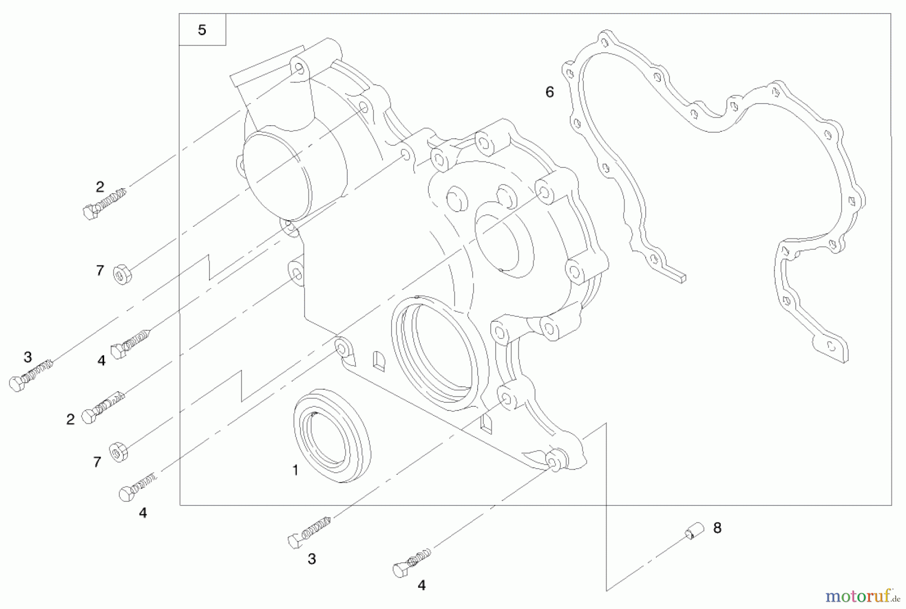  Toro Neu Mowers, Lawn & Garden Tractor Seite 1 73552 (523Dxi) - Toro 523Dxi Garden Tractor, 1999 (9900001-9999999) ENGINE ASSEMBLY (SERIAL NO. 99000001-9900130)(MODEL 73590) #7