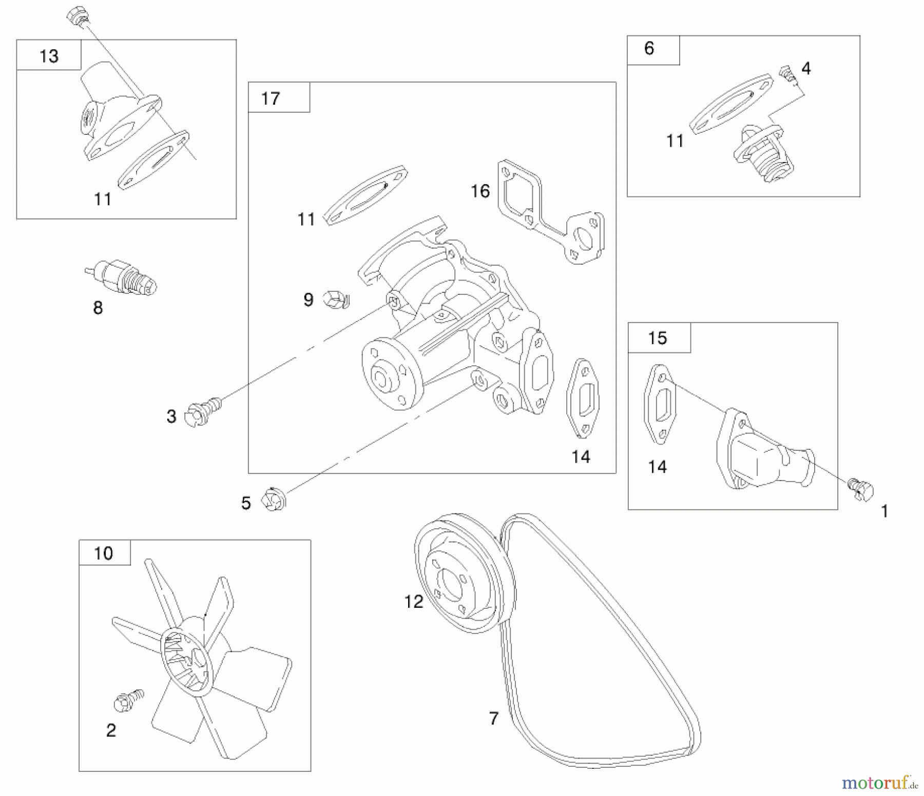  Toro Neu Mowers, Lawn & Garden Tractor Seite 1 73590 (523Dxi) - Toro 523Dxi Garden Tractor, 2002 (220000001-220999999) ENGINE ASSEMBLY #9