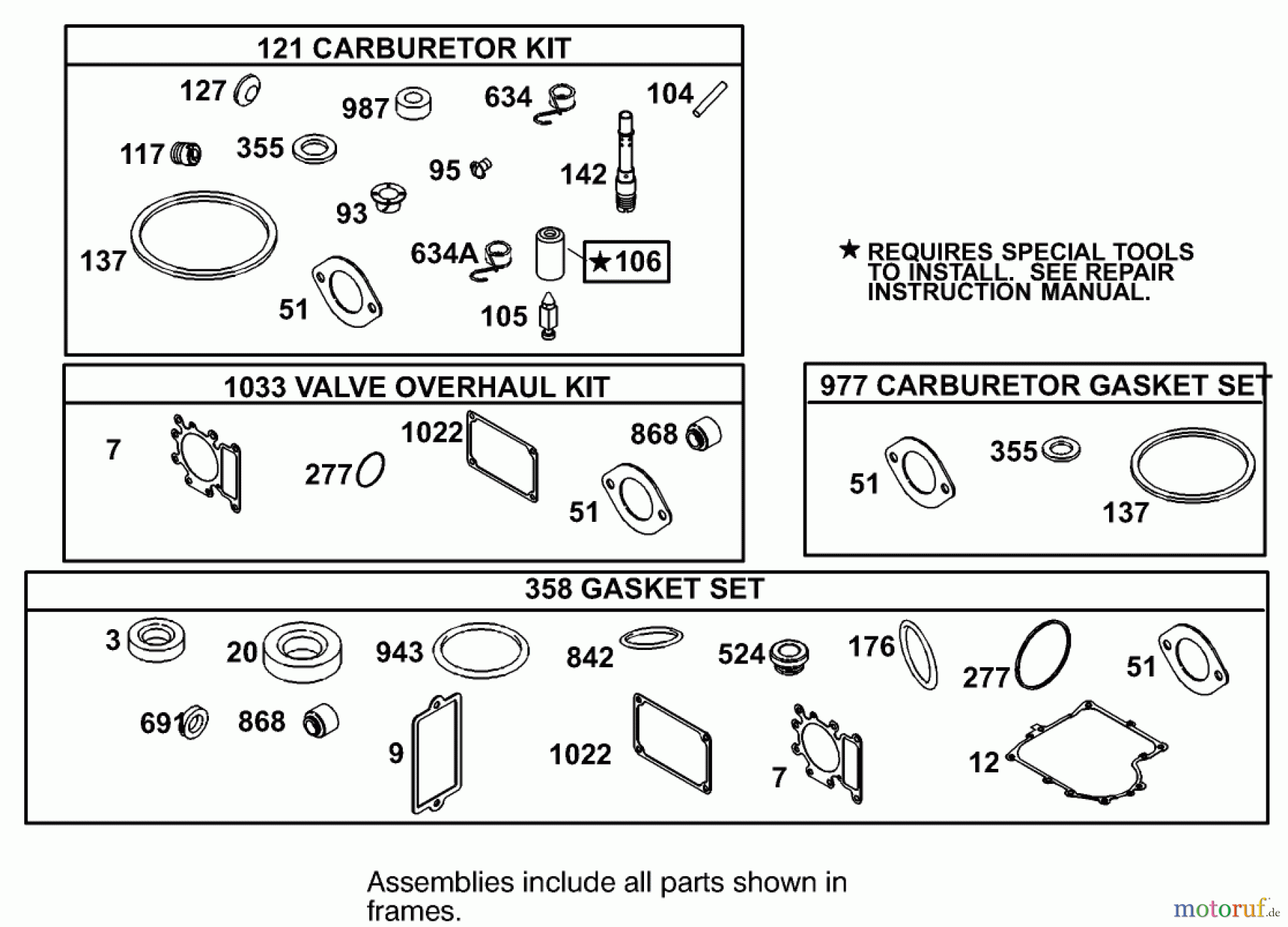  Toro Neu Mowers, Lawn & Garden Tractor Seite 1 74570 (170-DH) - Toro 170-DH Lawn Tractor, 2000 (200000001-200999999) ENGINE BRIGGS & STRATTON MODEL 311777-0151-E1 #10