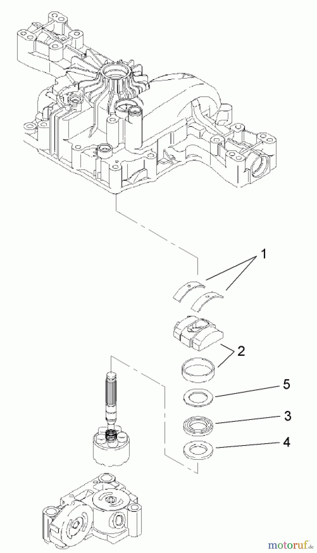  Toro Neu Mowers, Lawn & Garden Tractor Seite 1 74573 (DH 200) - Toro DH 200 Lawn Tractor, 2007 (270000001-270999999) RANGE SHIFT ASSEMBLY TRANSMISSION ASSEMBLY NO. 104-2889