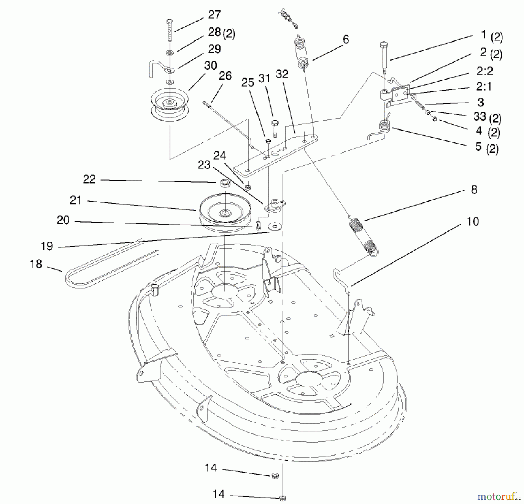  Toro Neu Mowers, Lawn & Garden Tractor Seite 1 77102 (16-38G) - Toro 16-38G Lawn Tractor, 2000 (200000001-200999999) 38