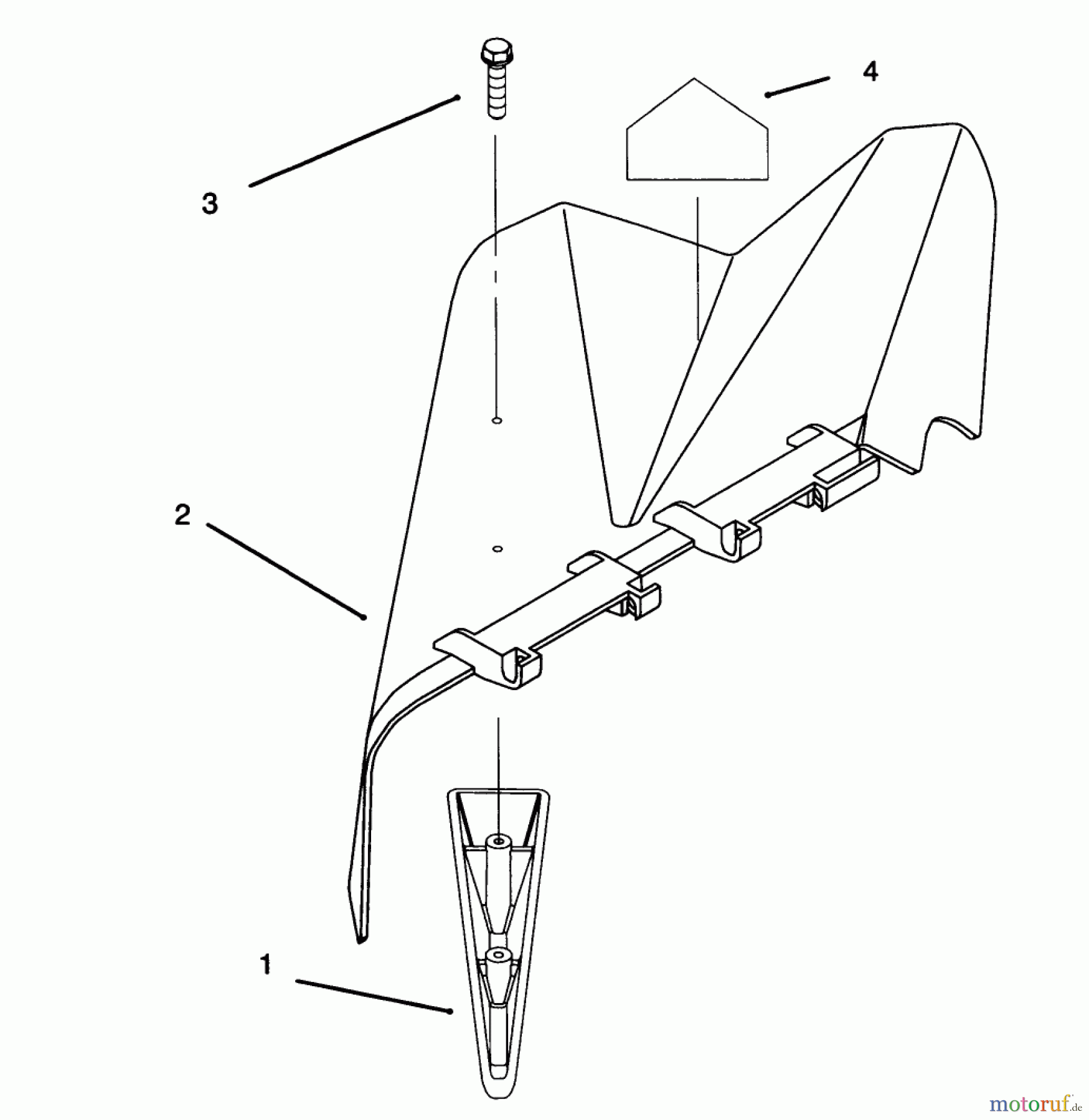  Toro Neu Accessories, Mower 93-9253 - Toro CE Kit For Model 78216 DEFLECTOR ASSEMBLY