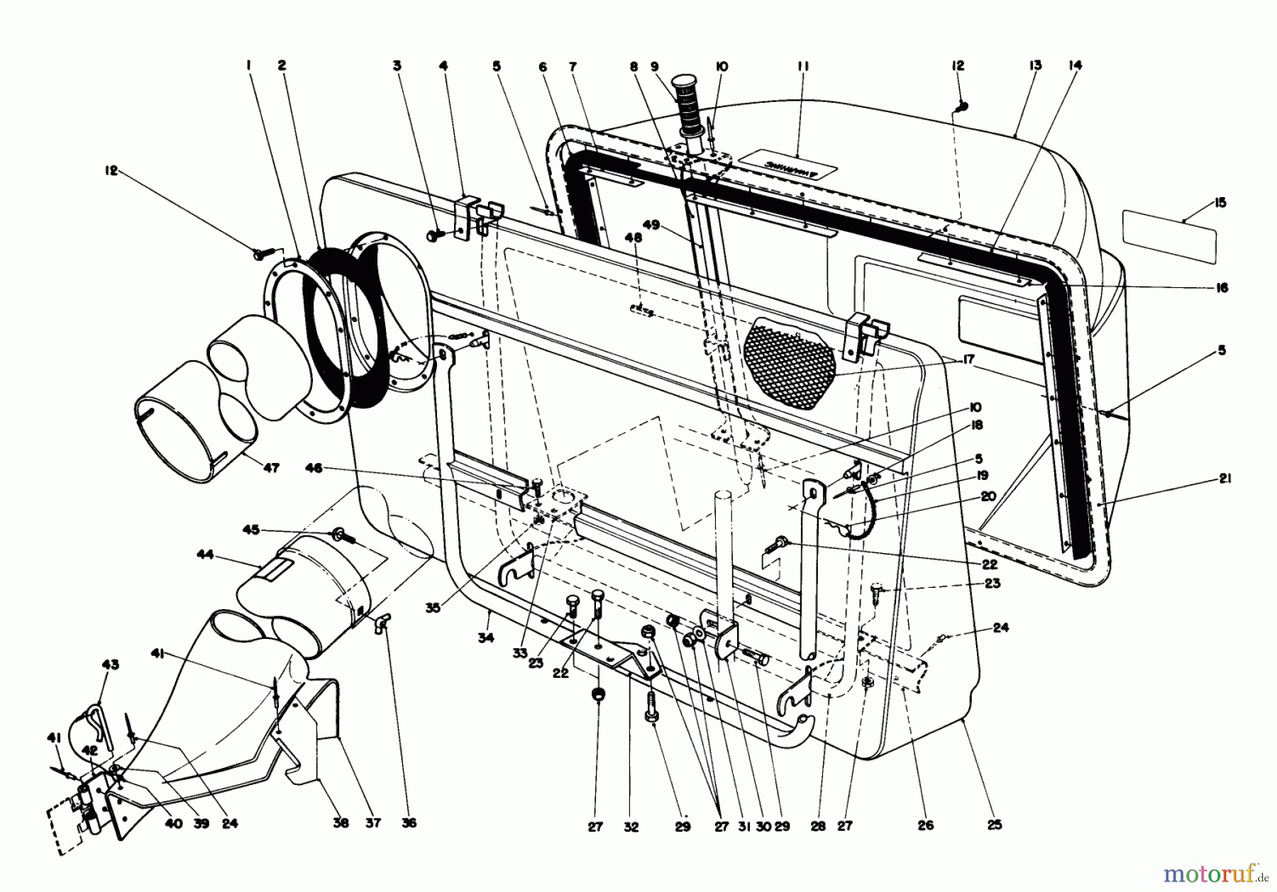  Toro Neu Mowers, Rear-Engine Rider 56138 (8-32) - Toro 8-32 Rear Engine Rider, 1985 (5000001-5999999) EASY-EMPTY GRASS CATCHER MODEL 59111 (OPTIONAL)