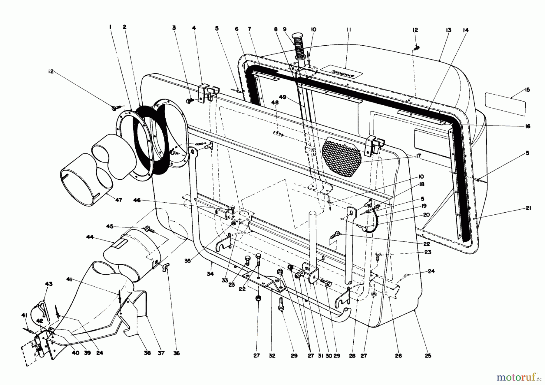  Toro Neu Mowers, Rear-Engine Rider 56155 (11-32) - Toro 11-32 Rear Engine Rider, 1985 (5000001-5999999) EASY-EMPTY GRASS CATCHER MODEL 59111 (OPTIONAL)