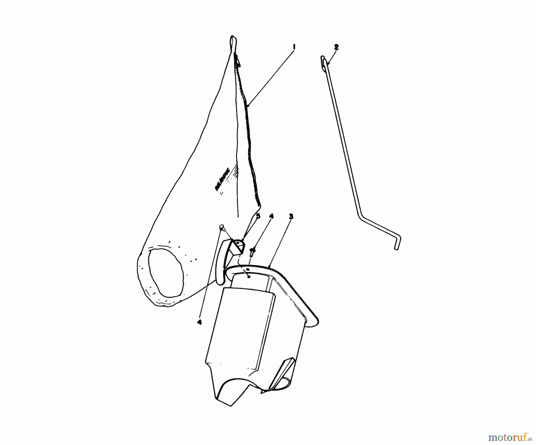  Toro Neu Mowers, Walk-Behind Seite 1 16106 - Toro Lawnmower, 1977 (7000001-7999999) BAGGING KIT NO. 27-7820 (OPTIONAL)