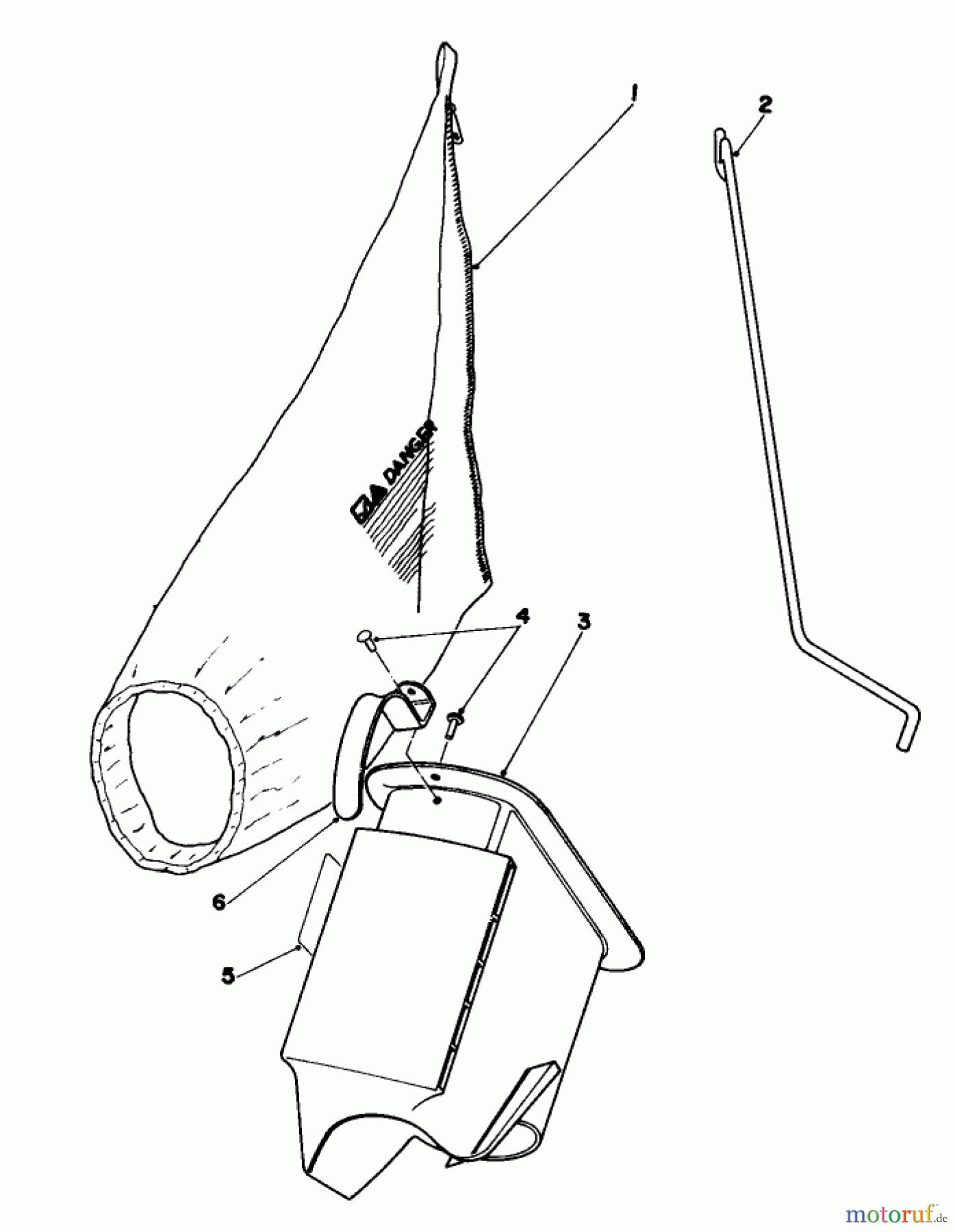  Toro Neu Mowers, Walk-Behind Seite 1 16165 - Toro Lawnmower, 1980 (0000001-0999999) BAGGING KIT NO. 40-5420 (OPTIONAL)