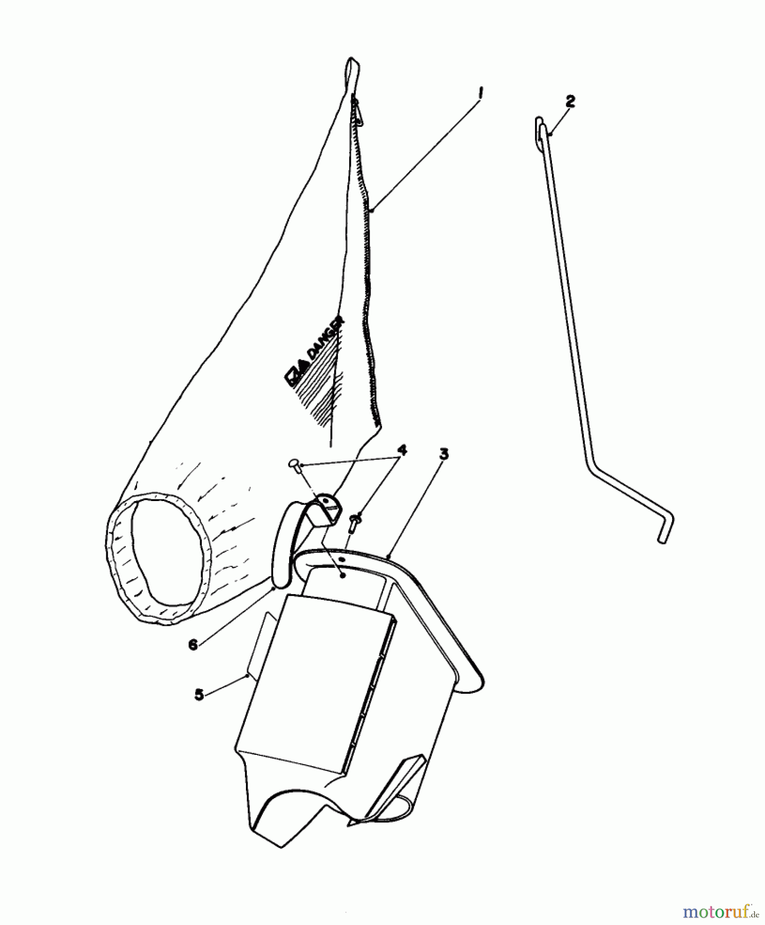  Toro Neu Mowers, Walk-Behind Seite 1 16297 - Toro Lawnmower, 1982 (2000001-2999999) BAGGING KIT NO. 36-8380 (OPTIONAL)