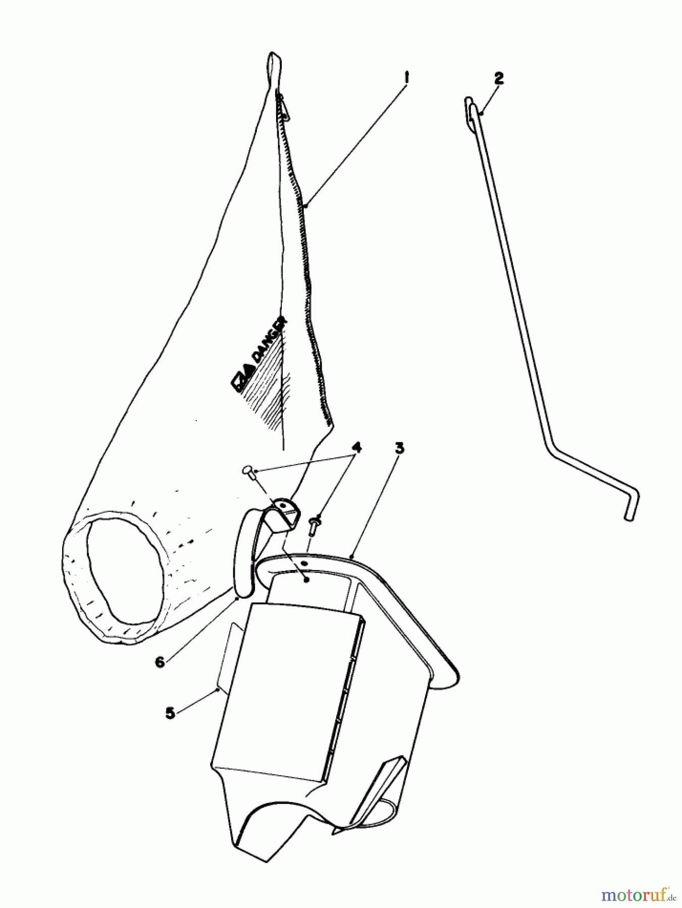  Toro Neu Mowers, Walk-Behind Seite 1 16165 - Toro Lawnmower, 1983 (3000001-3999999) BAGGING KIT NO. 47-6510 (OPTIONAL)