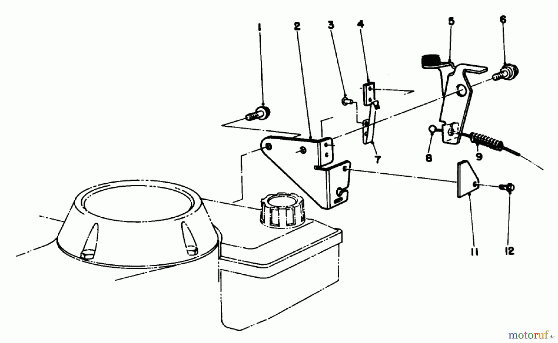  Toro Neu Mowers, Walk-Behind Seite 1 16212B - Toro Lawnmower, 1992 (2000001-2999999) BRAKE ASSEMBLY