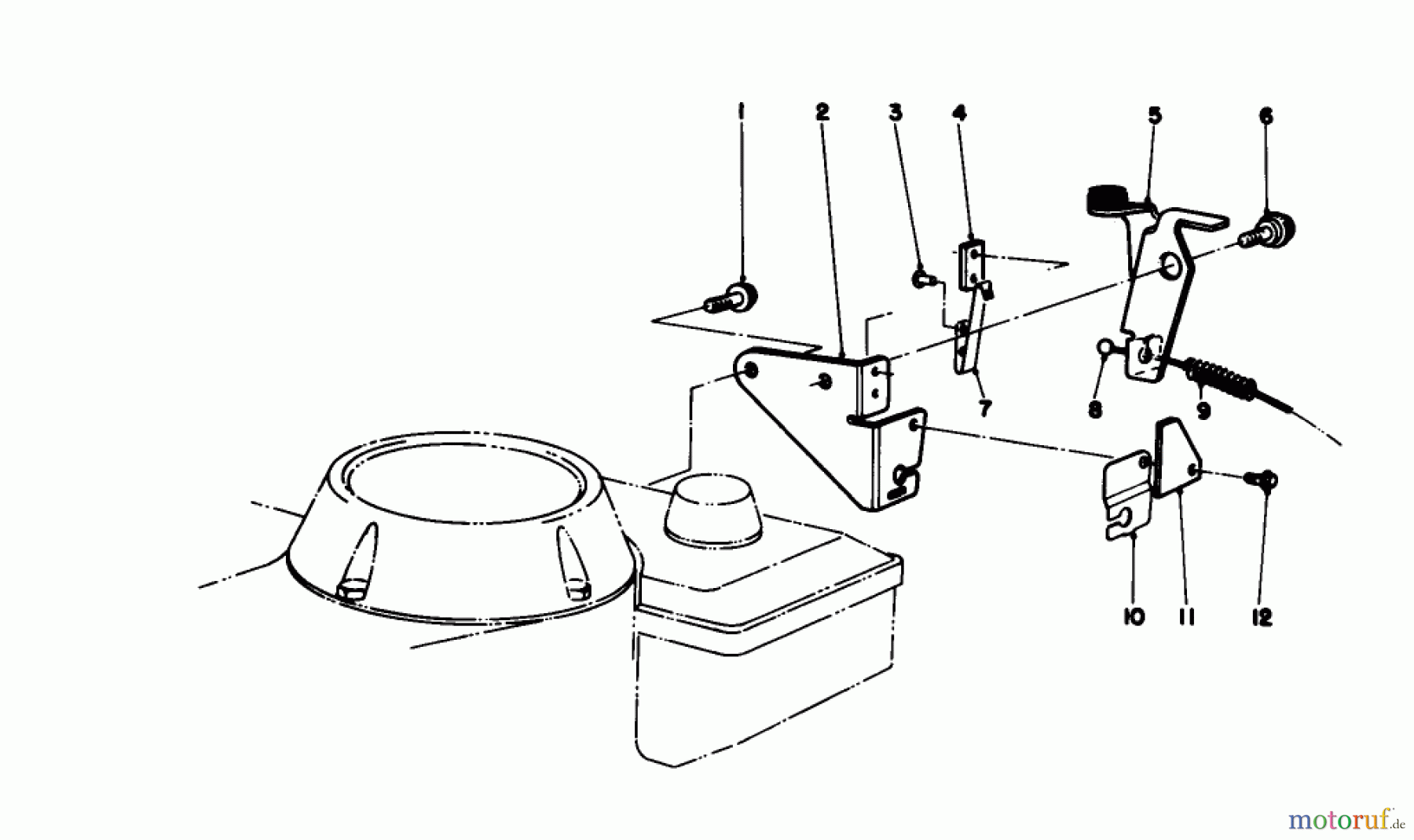  Toro Neu Mowers, Walk-Behind Seite 1 16212C - Toro Lawnmower, 1988 (8000001-8999999) BRAKE ASSEMBLY