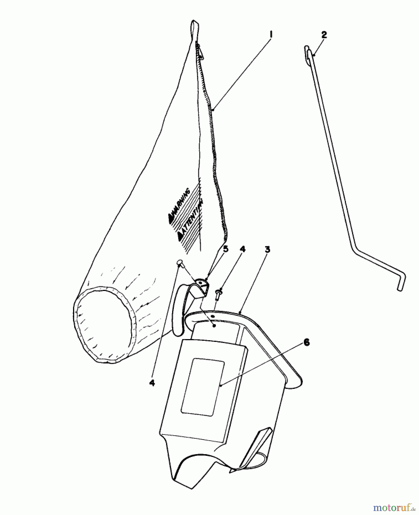  Toro Neu Mowers, Walk-Behind Seite 1 16310 - Toro Lawnmower, 1980 (0000001-0999999) BAGGING KIT NO. 36-8380 (OPTIONAL)