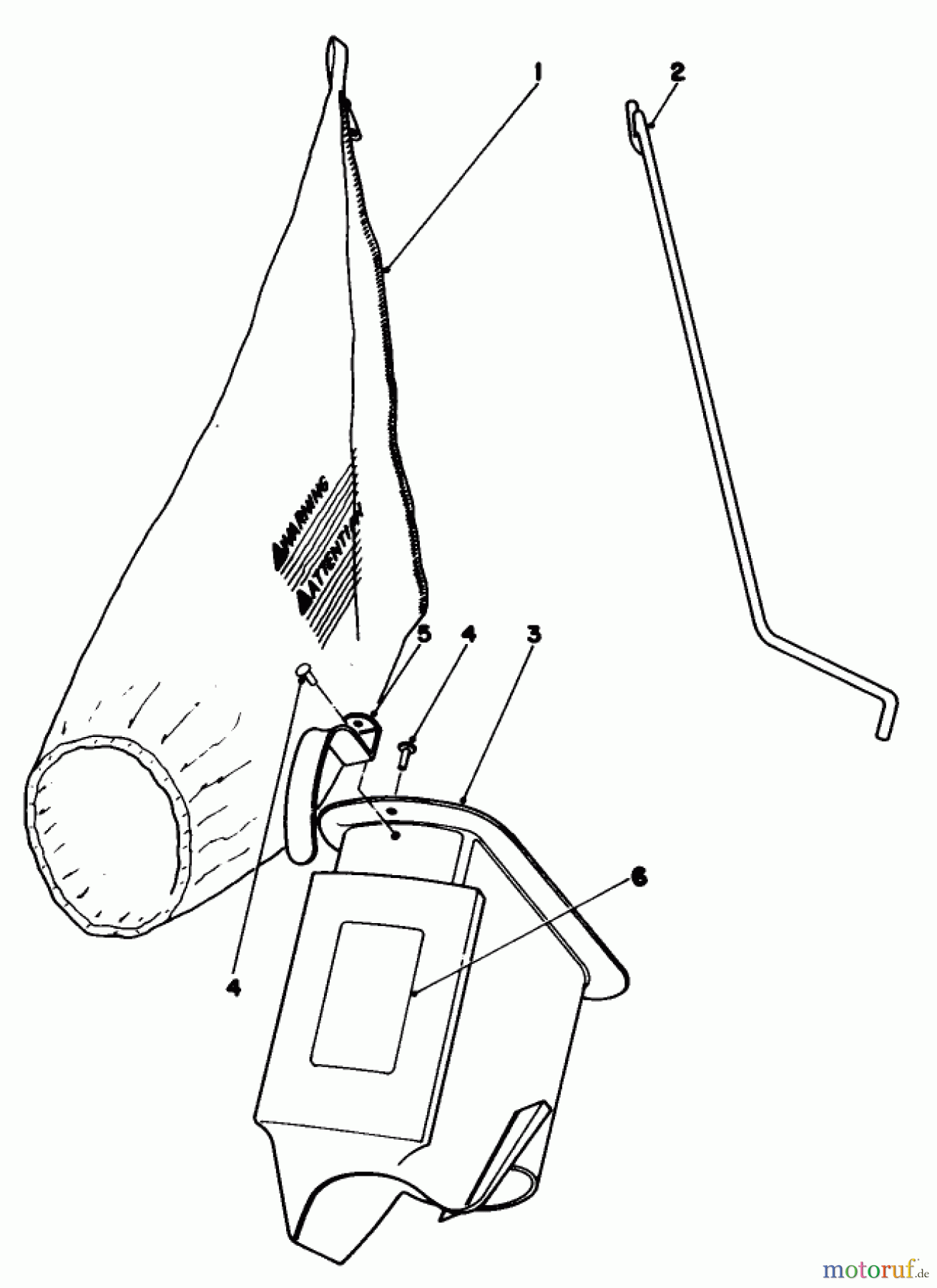  Toro Neu Mowers, Walk-Behind Seite 1 16300 - Toro Lawnmower, 1982 (2000001-2999999) BAGGING KIT NO. 36-8380 (OPTIONAL)